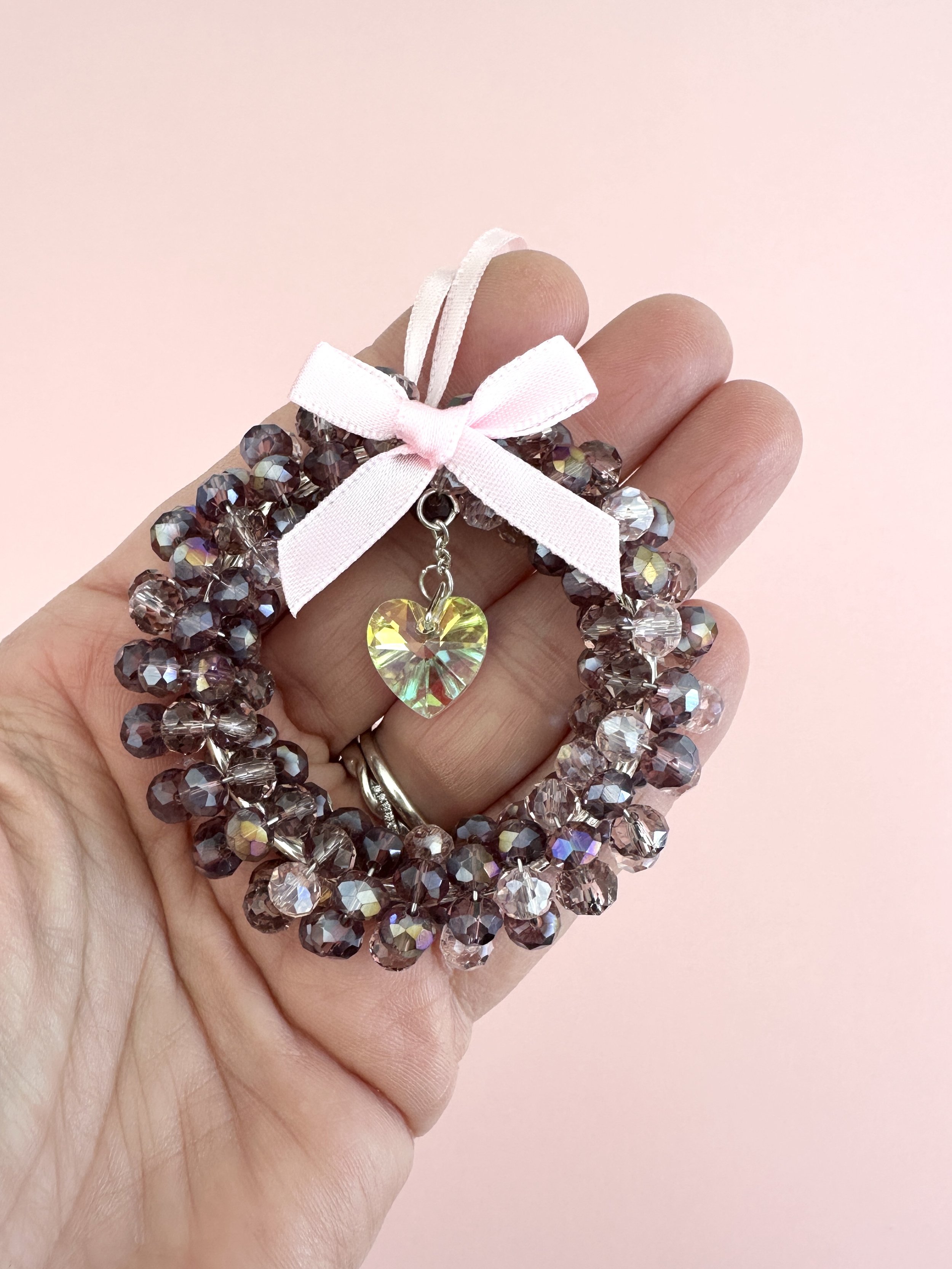 Purple suncatcher decoration with heartIMG_3270 4.JPG