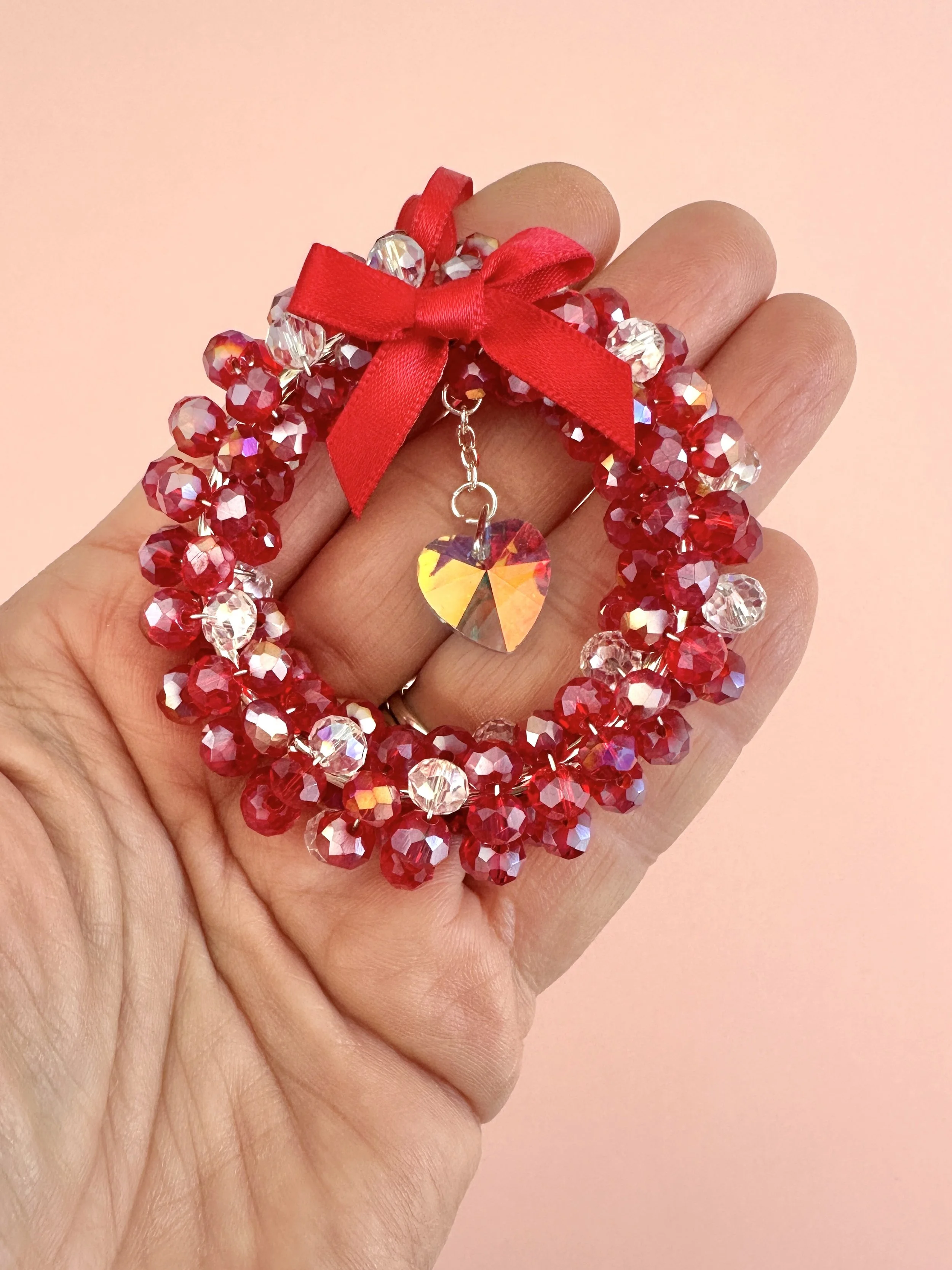 Red suncatcher decoration with heartIMG_3269 4.JPG