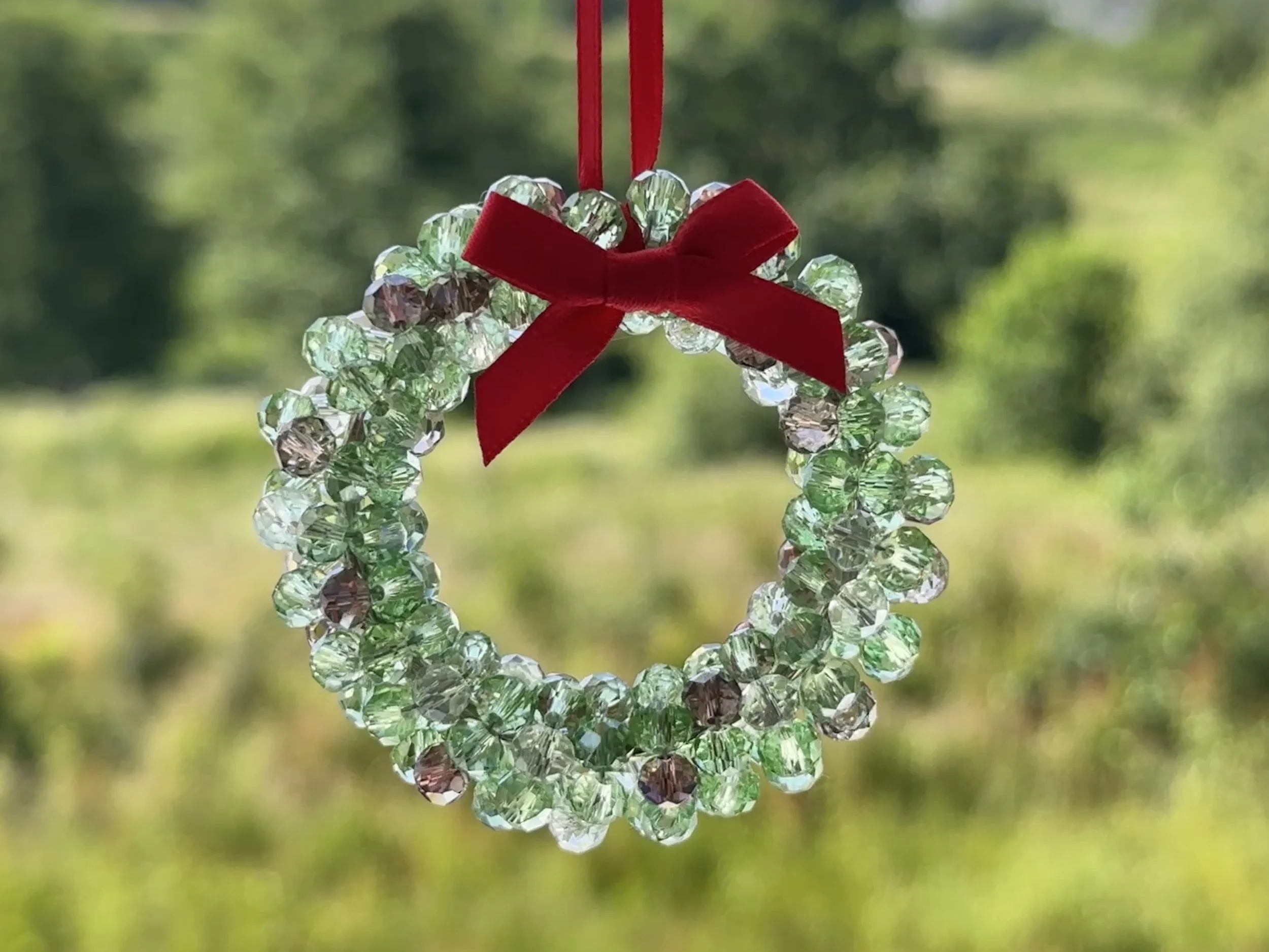 Light green:purple round suncatcher decorationIMG_3202 4.JPG