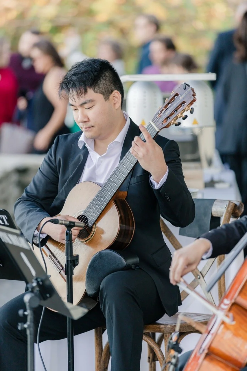 Pink Mozart musicians performing wedding music at La Venta Inn in Palos Verdes Estates