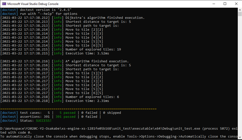 Performance comparison of search algorithms
