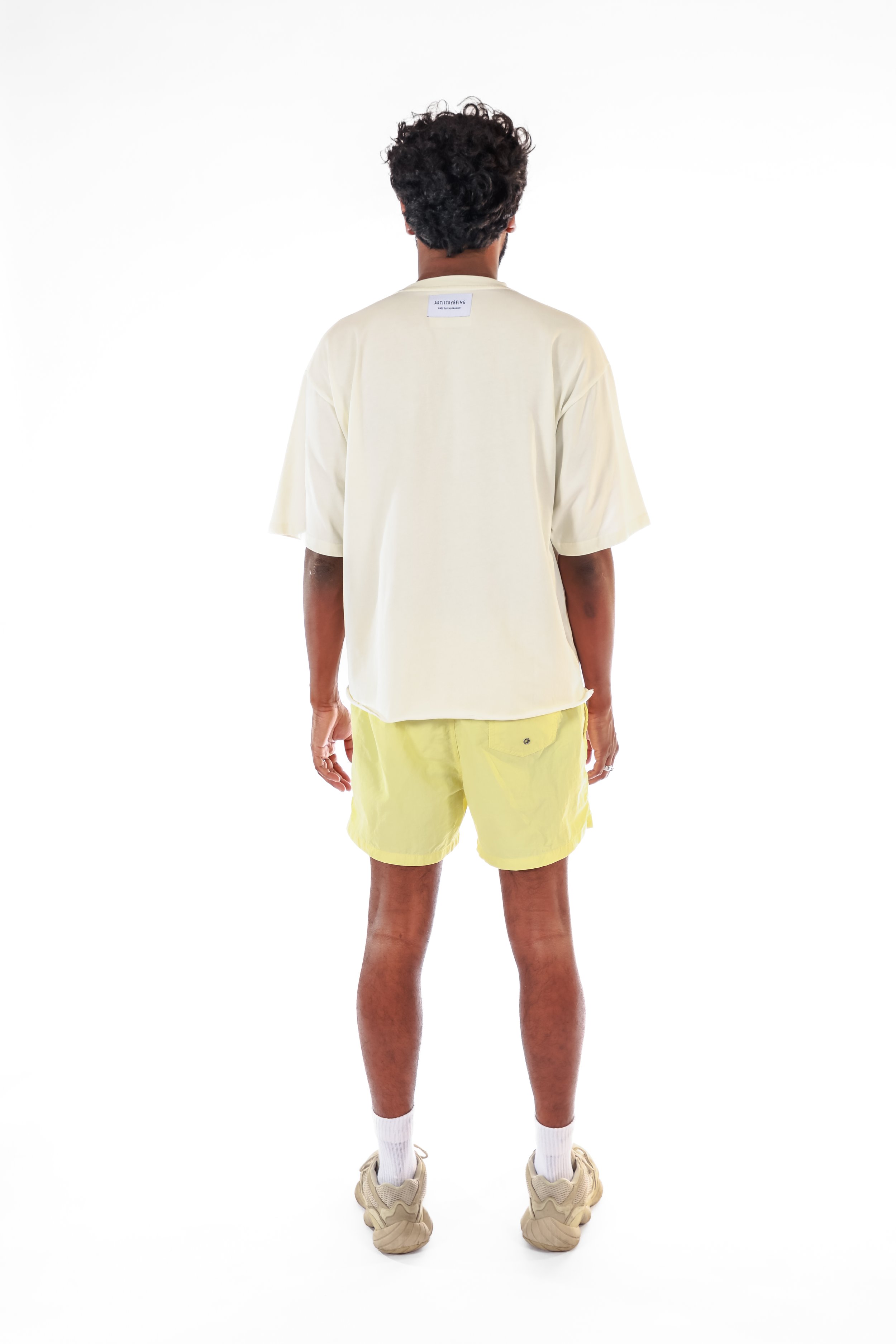 Athleisure yellow swimshort by Artistrybeing