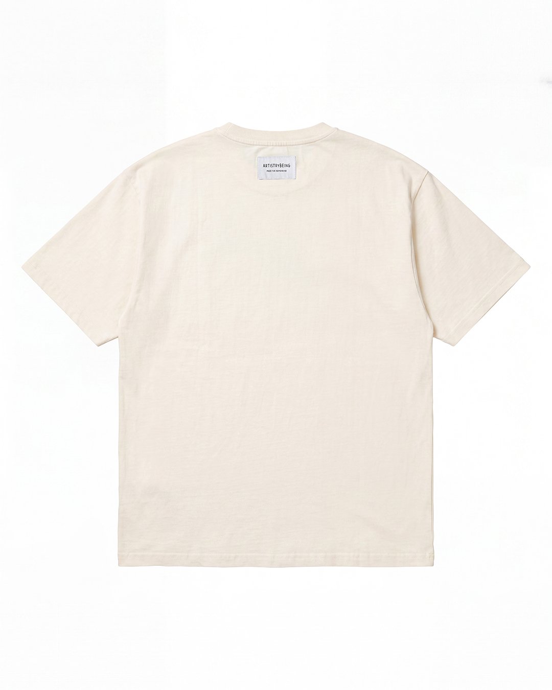 Vintage beige colored Tshirt by Artistrybeing