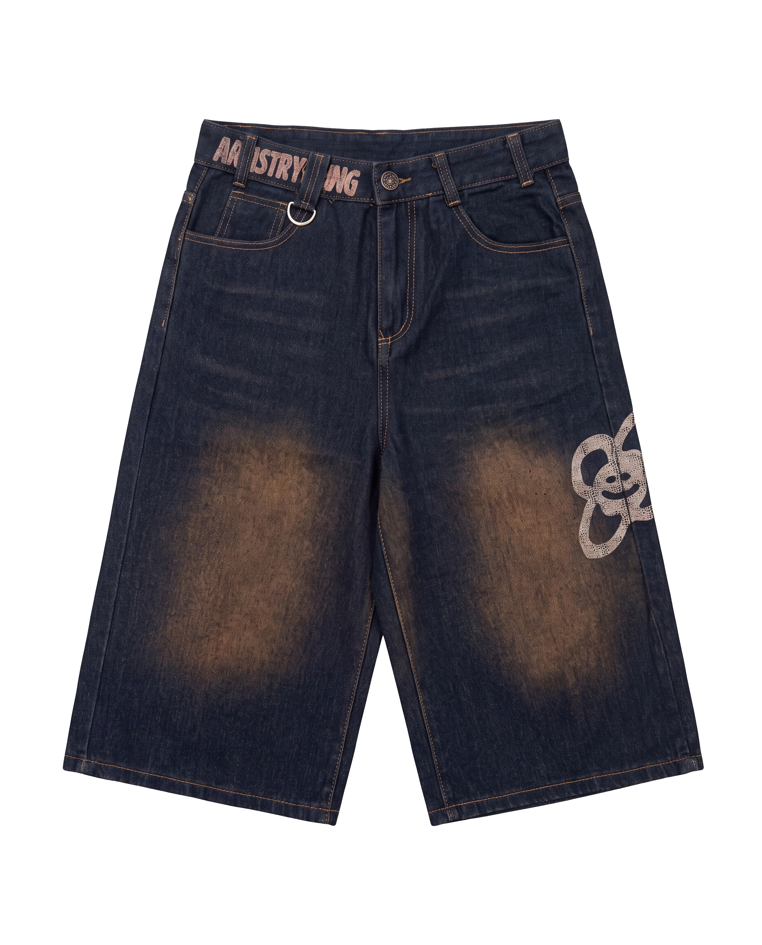 Mudwashed Denim Shorts by Artistrybeing