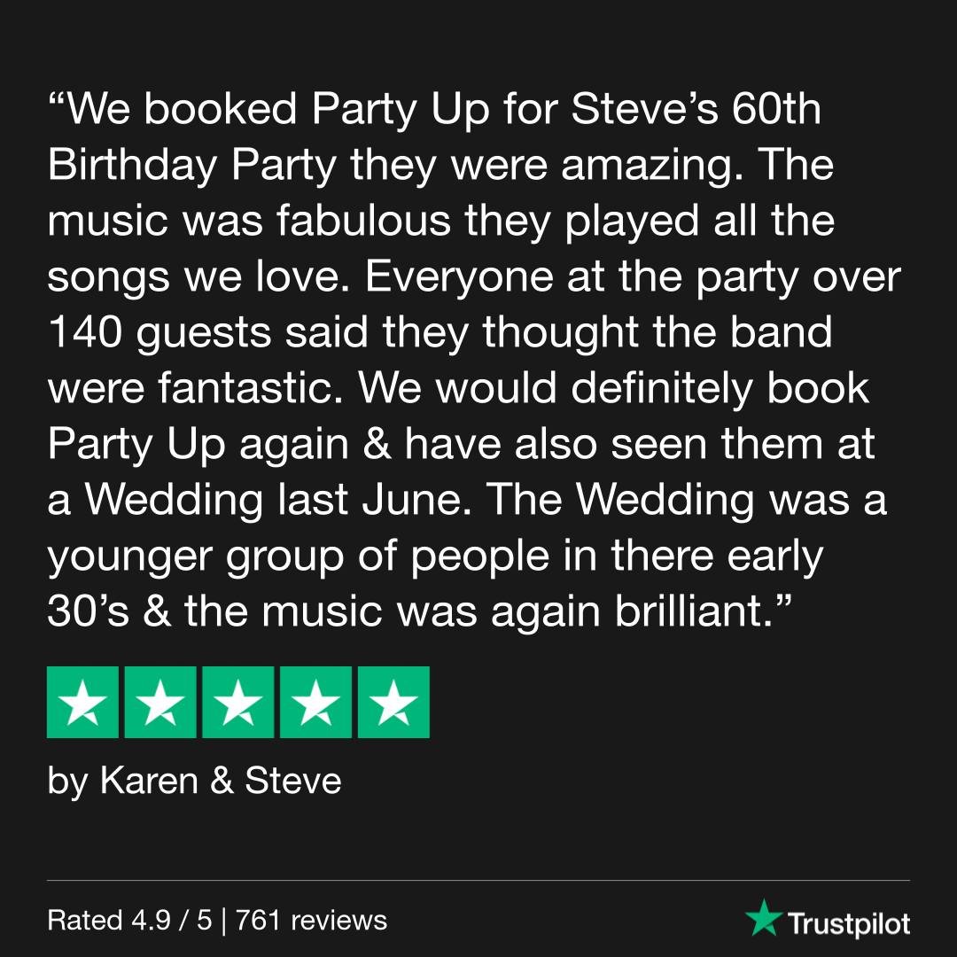 Huge thanks to Karen and Steve for booking us via @functioncentral 🎺🎉