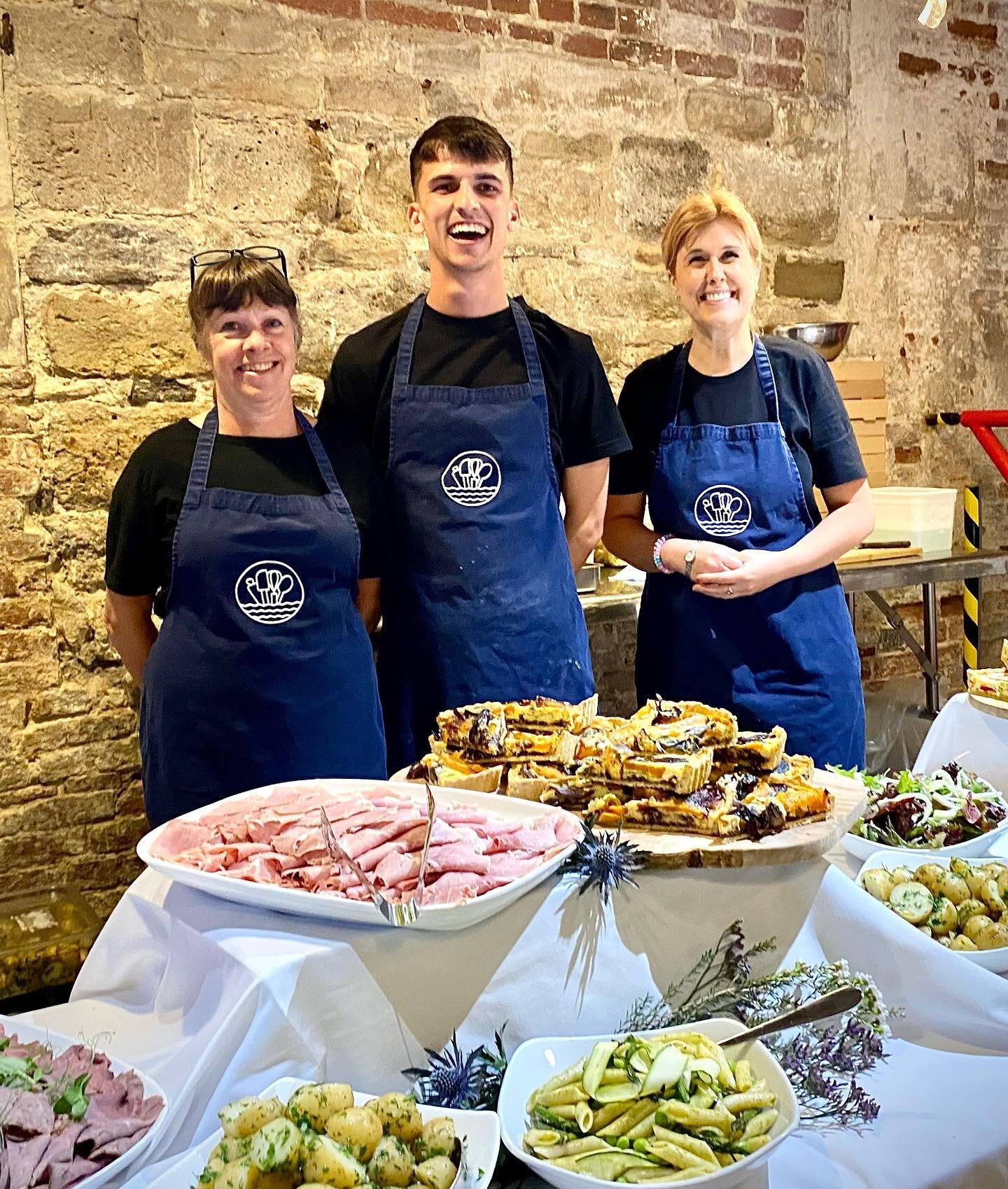 Fabulous wedding today&hellip; Gorgeous team, gorgeous food&hellip; even if we do say so ourselves ;) 

We cooked up lots of delicious salads, alongside home cooked meats, tarts, breads and dips. And of course the homemade sausage rolls came out late