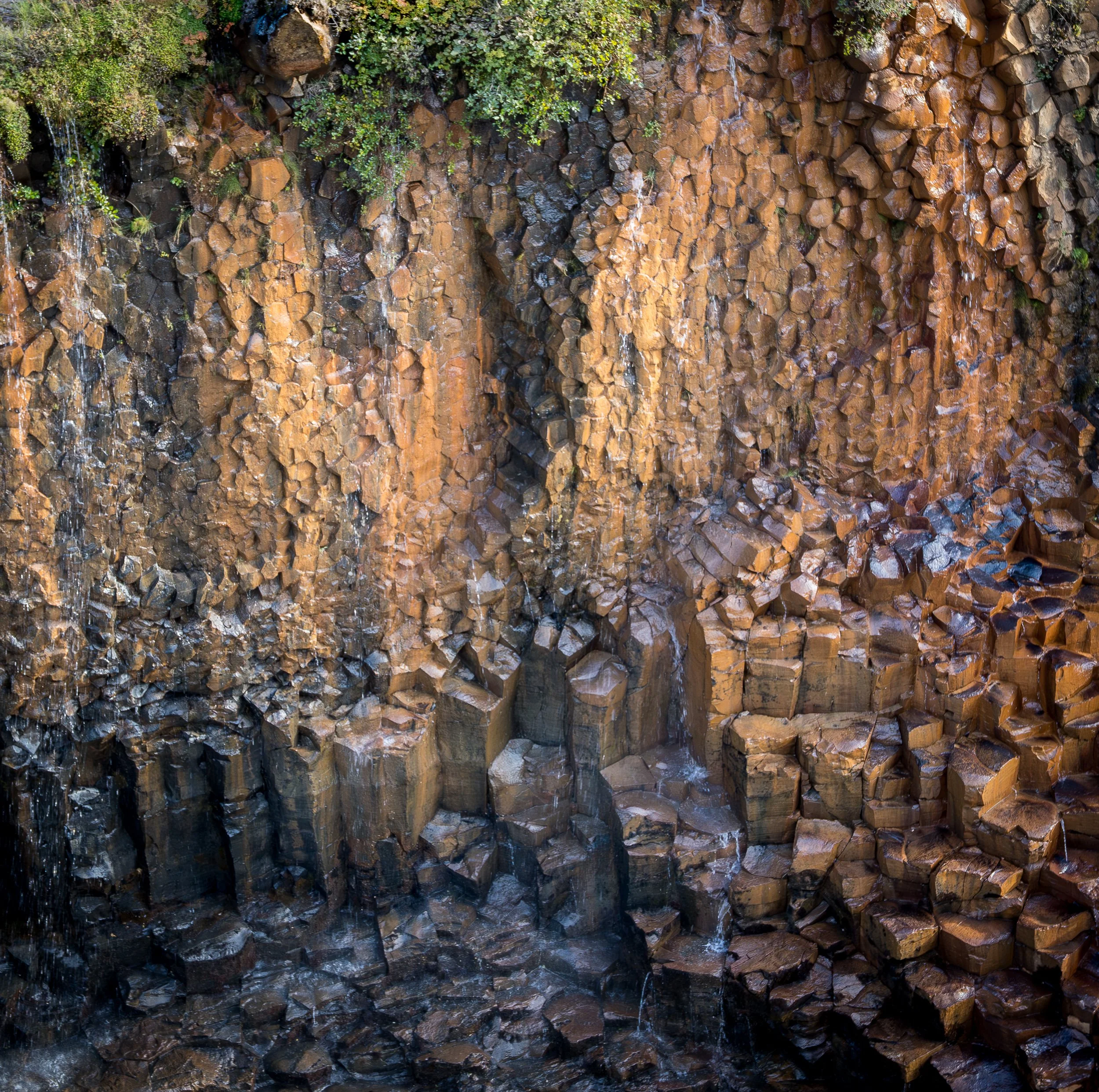 Stuðlagil Canyon basalt canyon detail