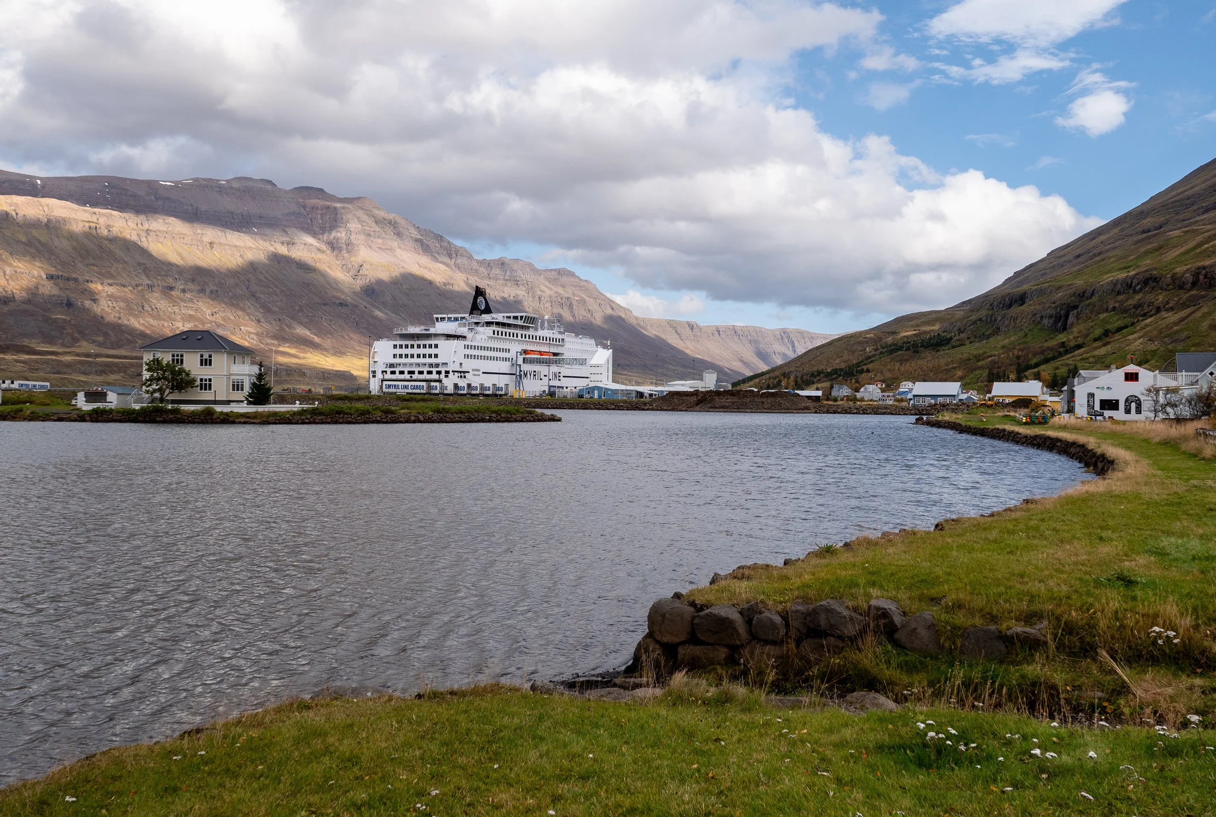 October - Seydisfjordur, with the ferry back to Denmark