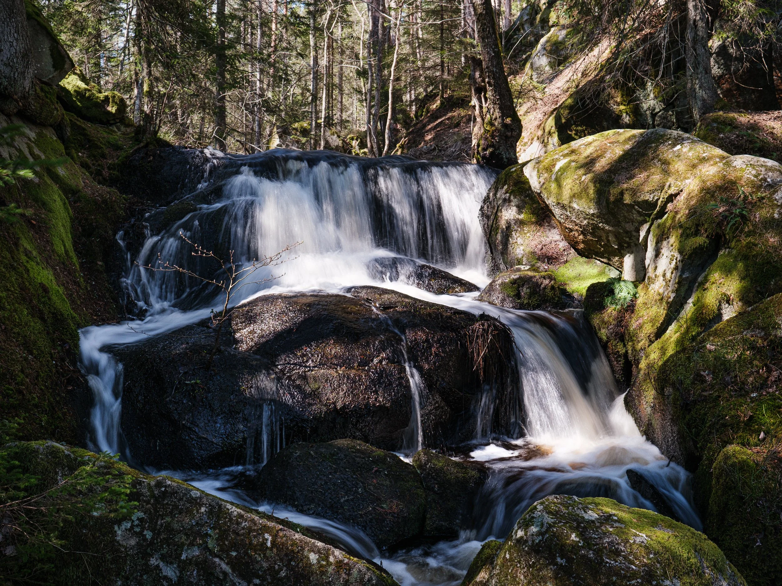 April, Waterfall, Sweden