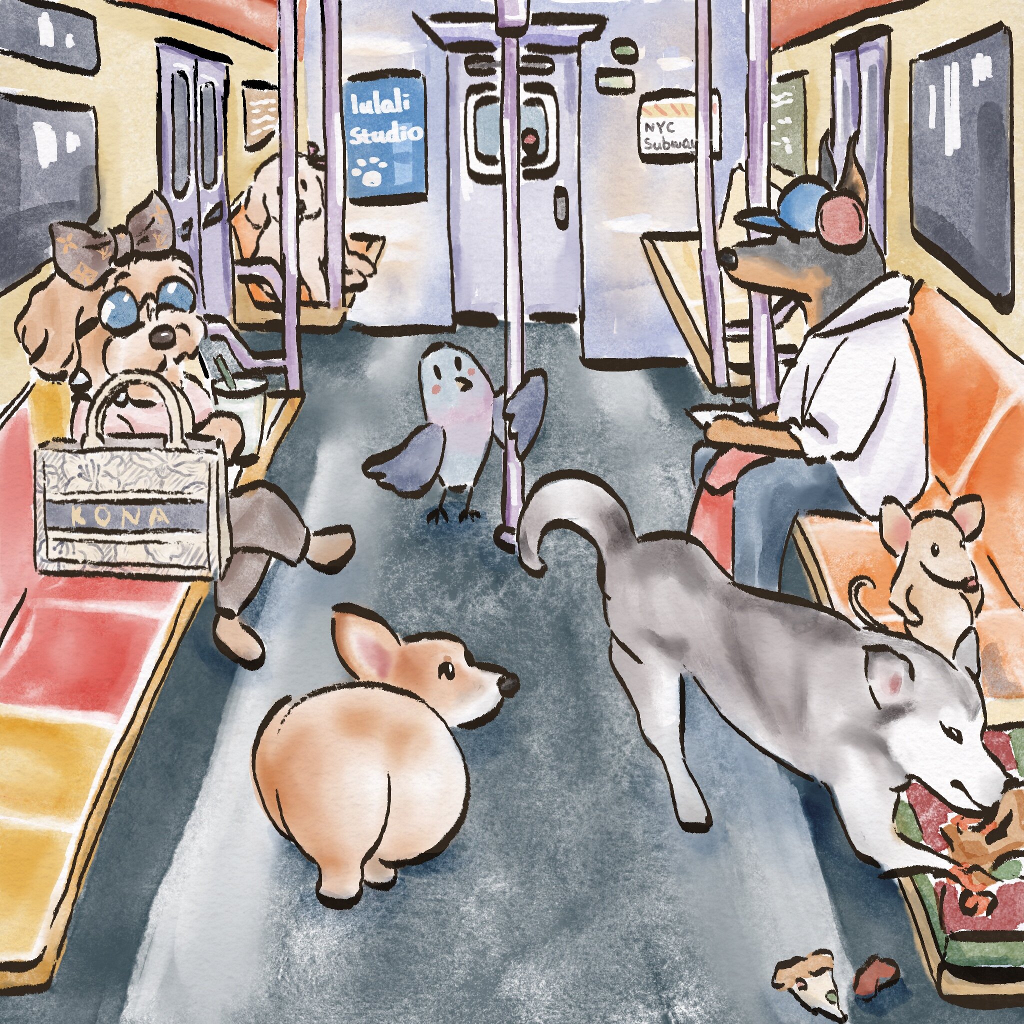 NYC Subway Dogs