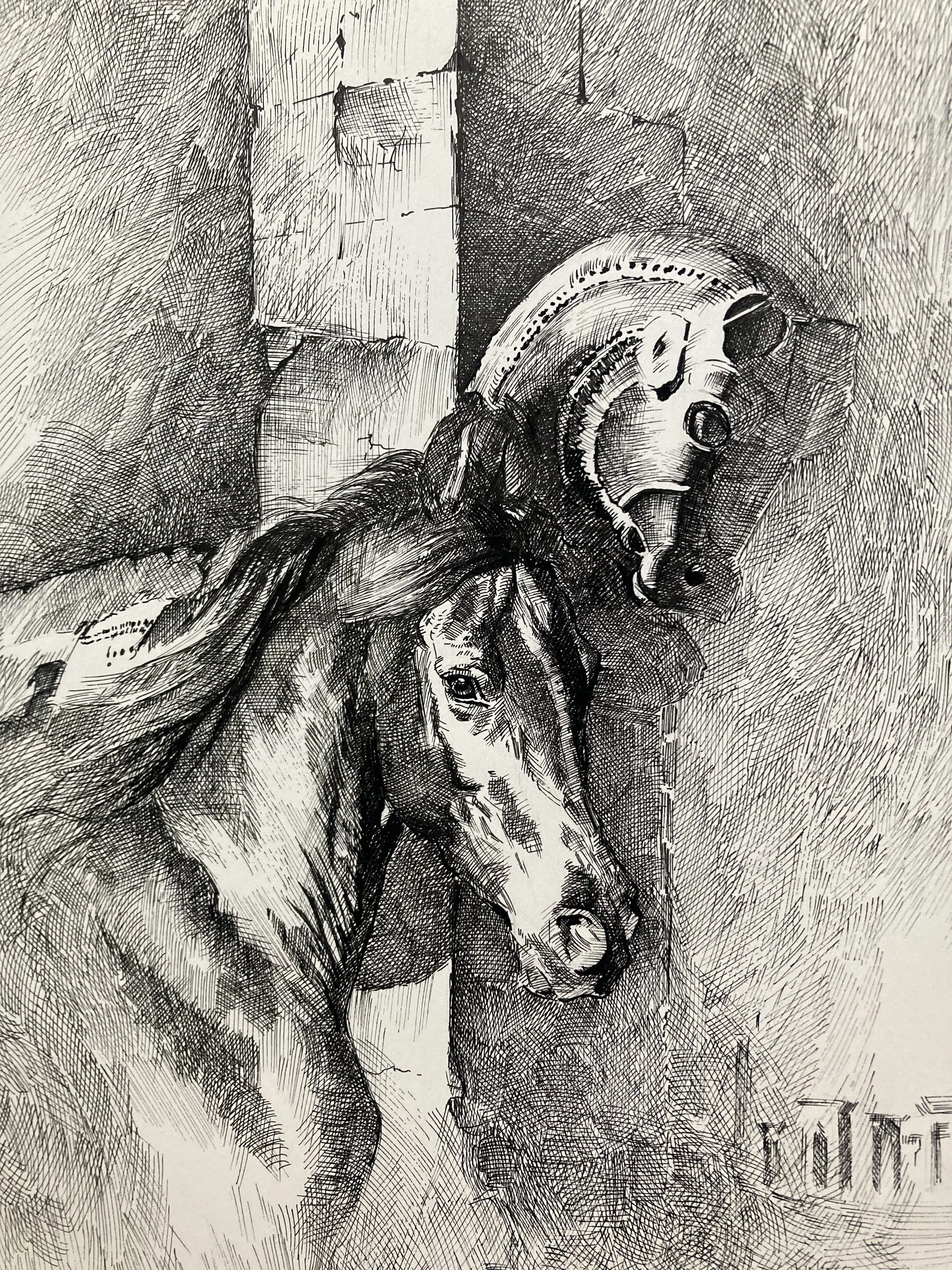 Pen and ink