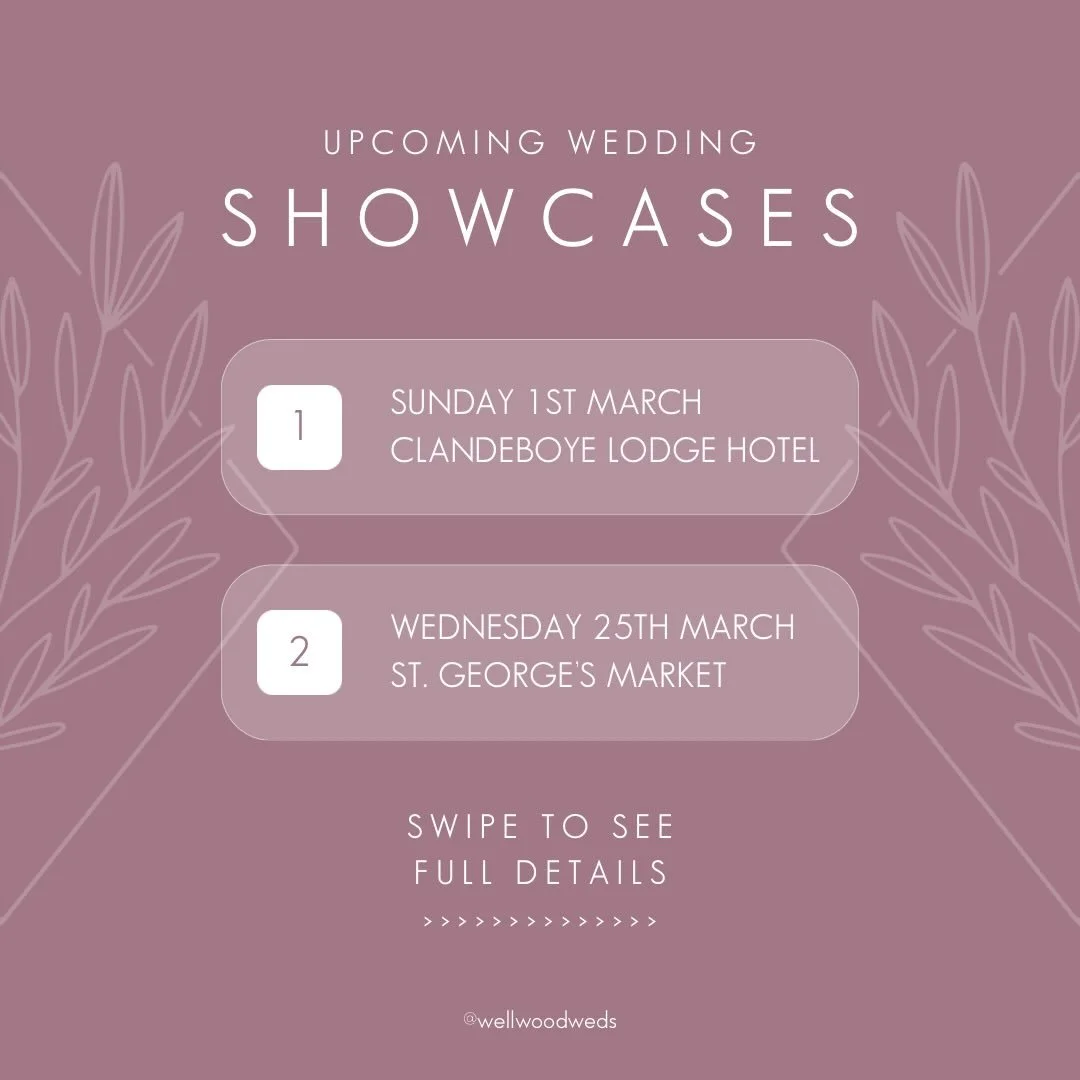MEET US - Good news, we will be exhibiting at a few wedding showcases next month! They are a great opportunity to meet vendors and discuss options for your big day. Feel free to come meet us, have a chat and see our stationery collection in person. S