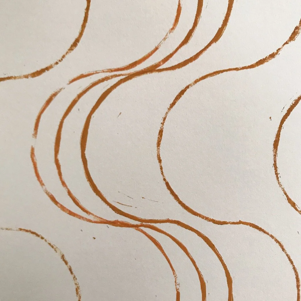 On Sound - lino print - 2023