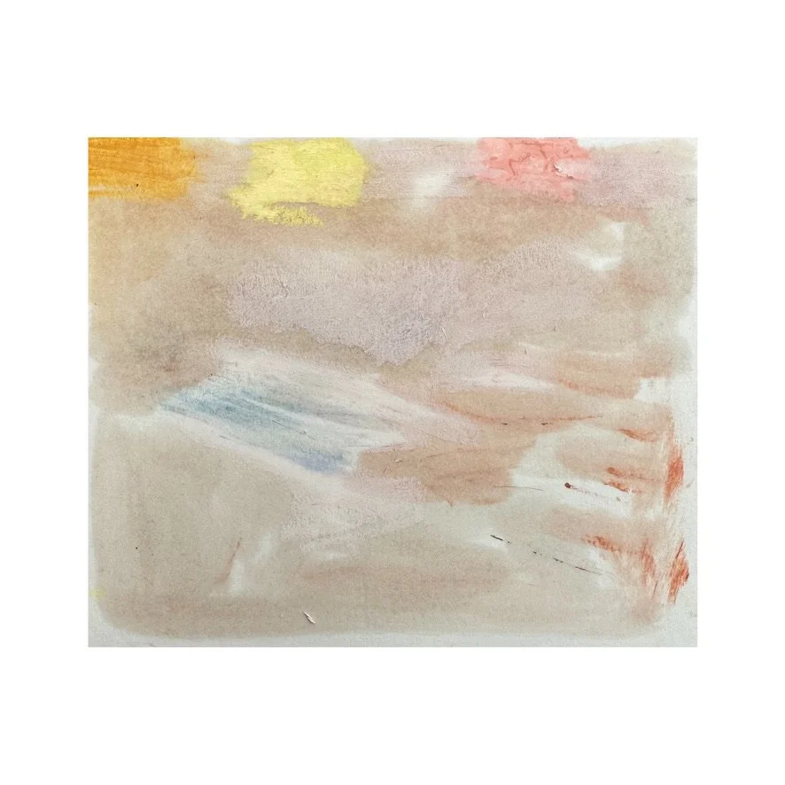 On Water - oil pastel on paper - 2025