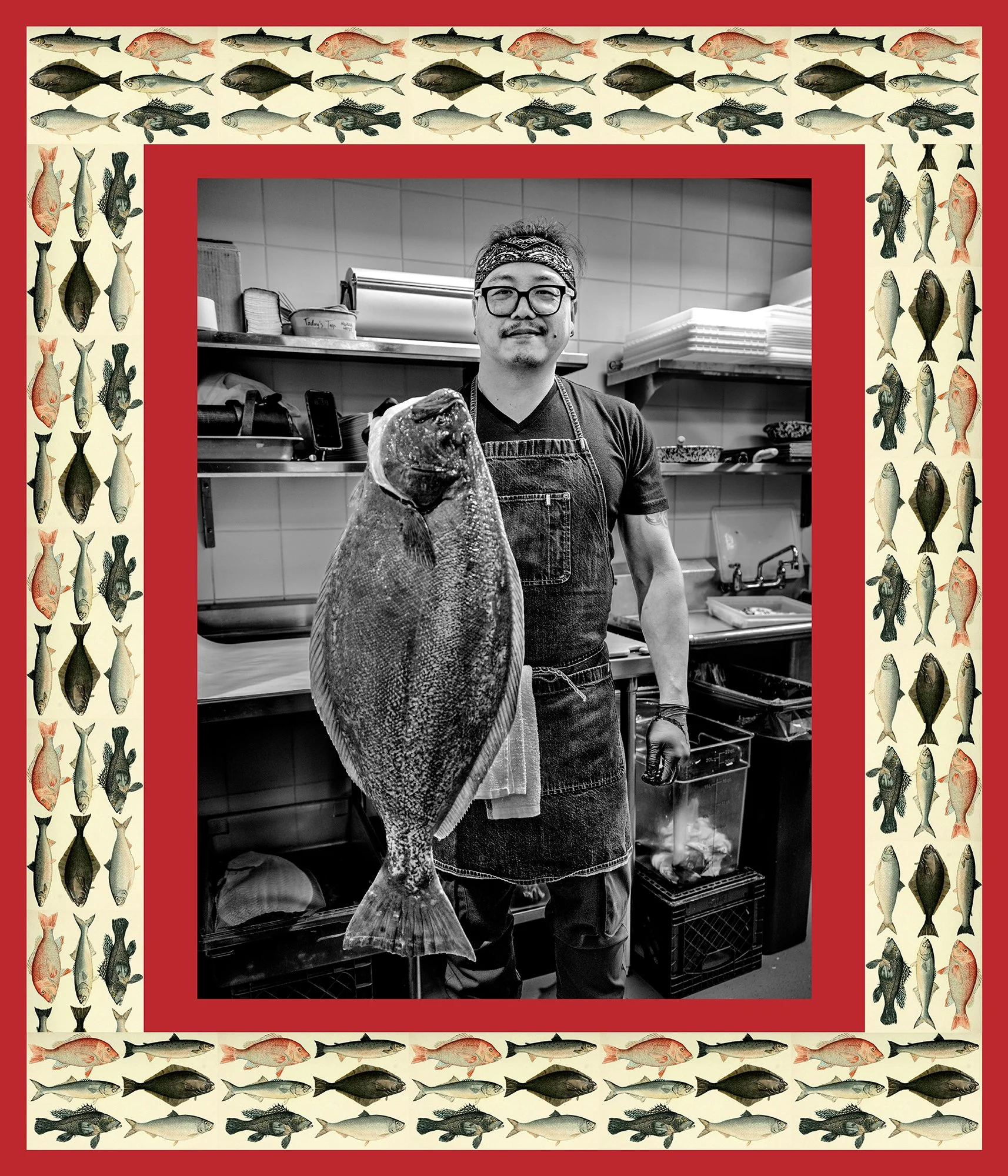 Nate Li, fish cutter