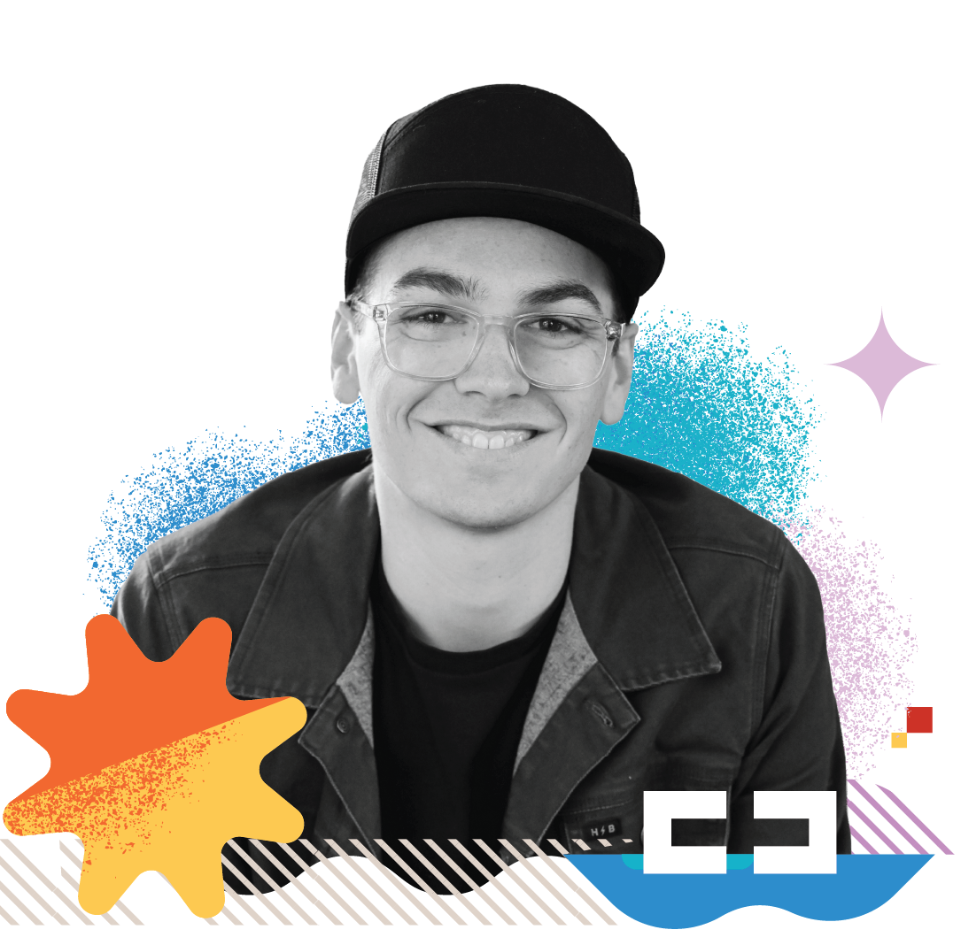 Caleb Slagle Created Conference Headshot