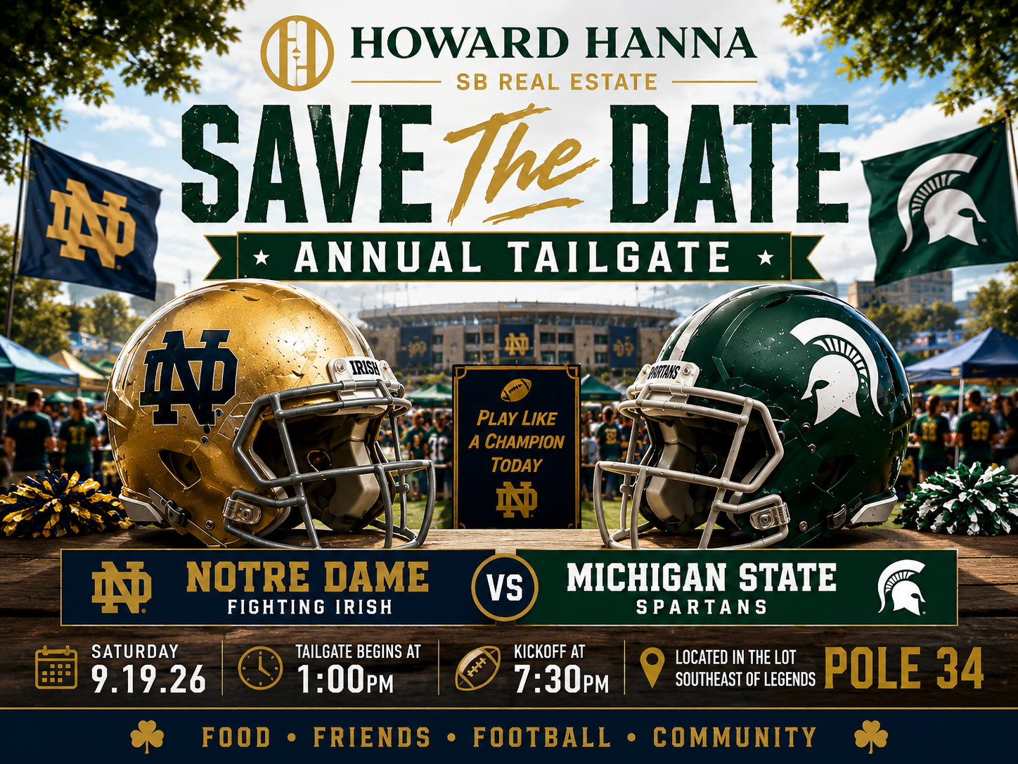 South Bend Is Game-Day Ready: Join Howard Hanna SB Real Estate for Our Annual Tailgate