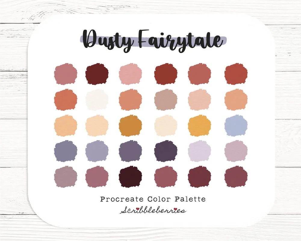 procreate color palettes skin