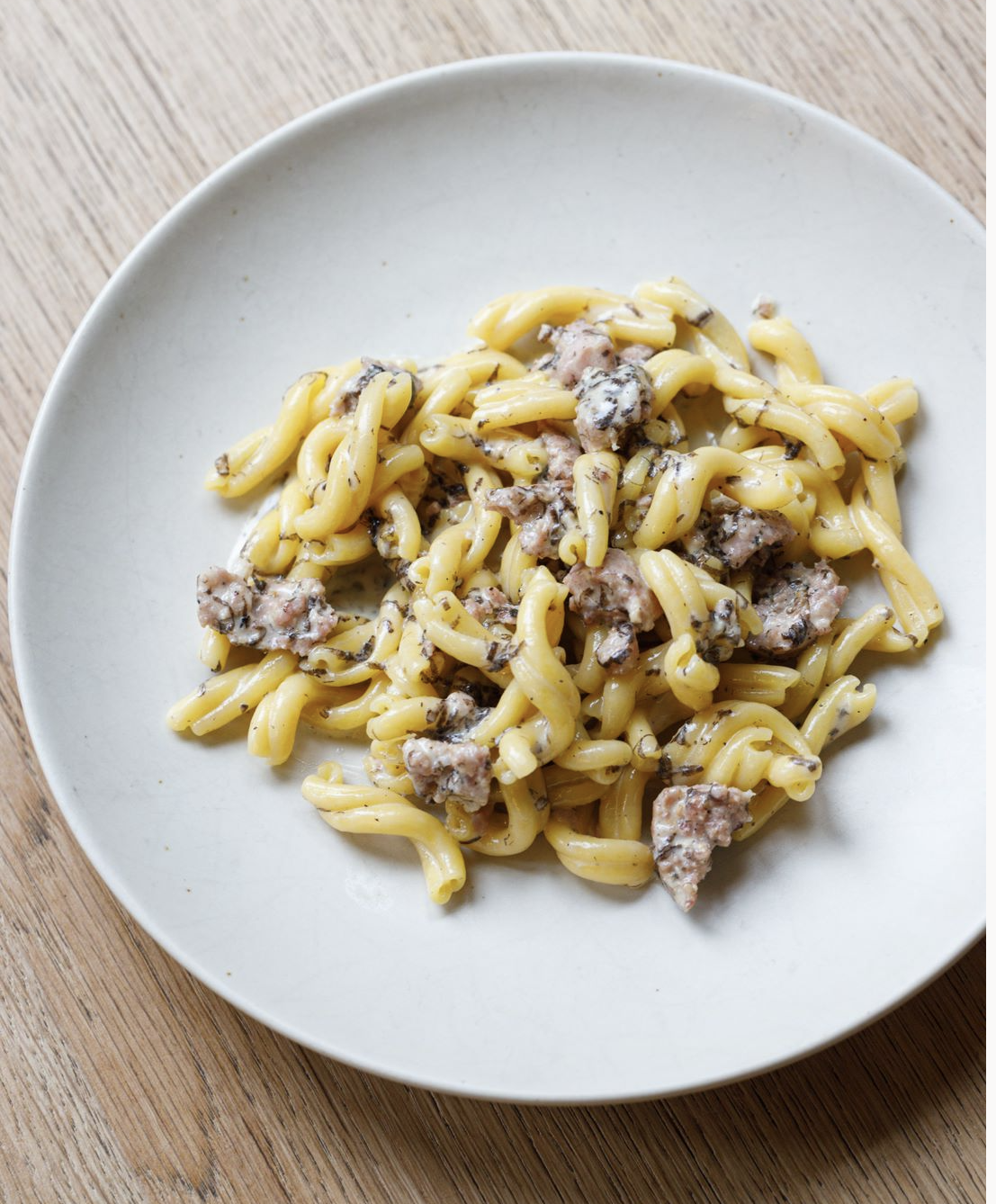 strozzapretti alla norcina