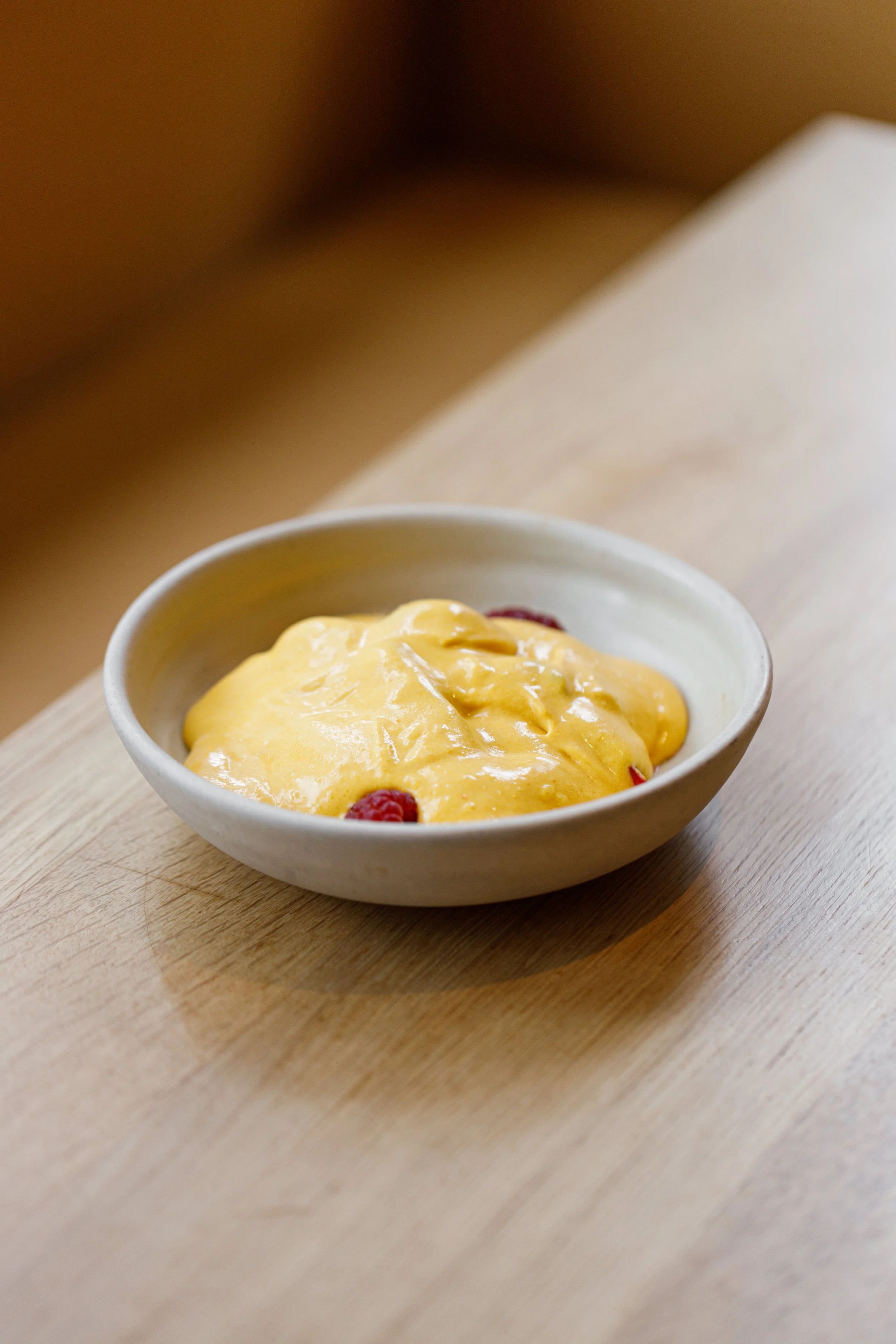 summer berries with zabaglione
