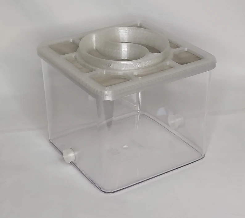 V2--Outworld 8.1"X8.1"X6.5" For Ants and Other Insects, Formicarium, 1.5 Gal
