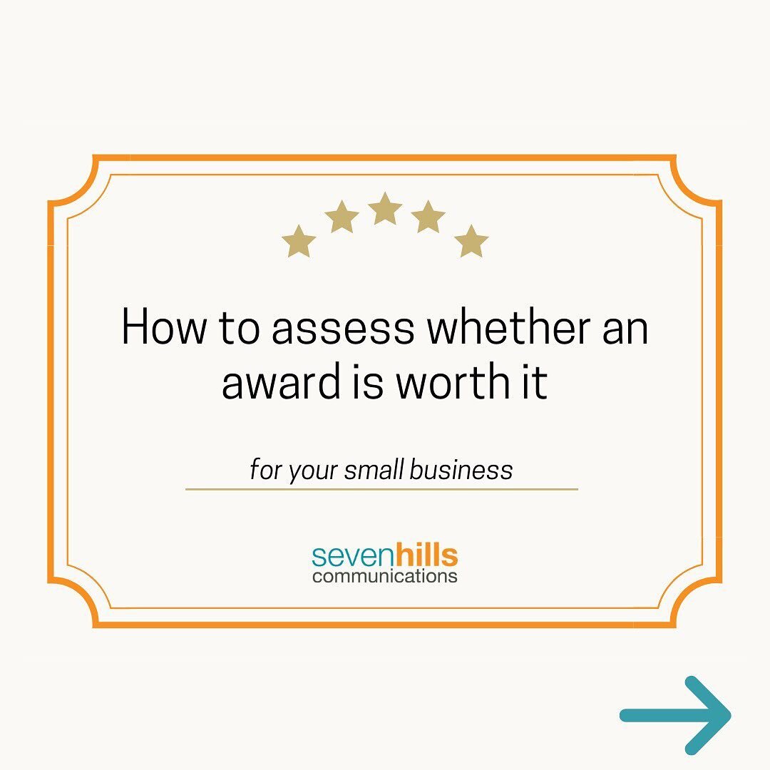🏆 Industry awards can be a great point of credibility for your customers. They can also be leveraged in future press outreach. But with so many awards out there, how do you assess what is right for your products and/or brand? 

Today Seven Hills Com