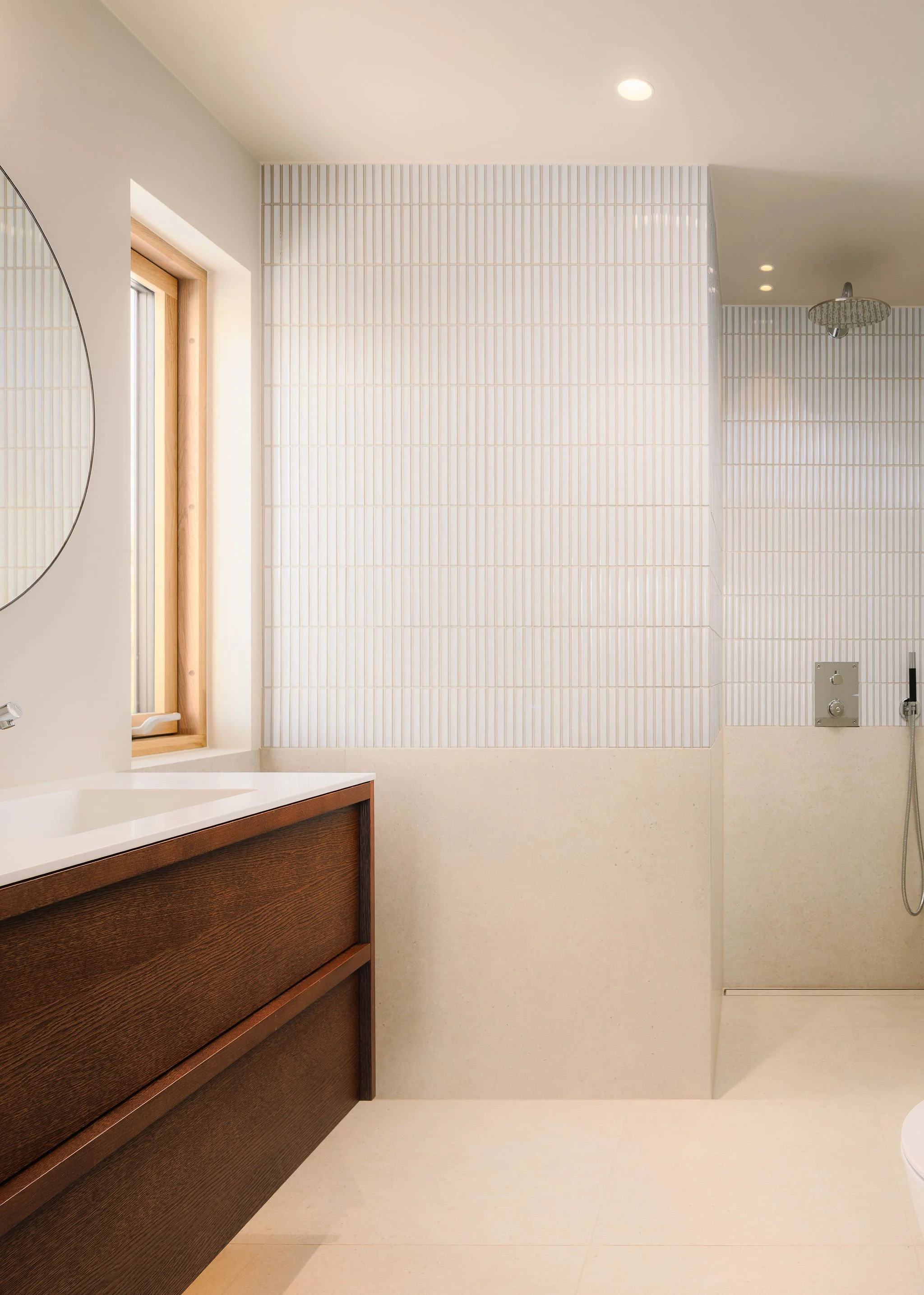 Oppussing - bad - Fliser - tilbygg - enebolig - Briis arkitektur - SML Lighting - Fagflis - Hamran