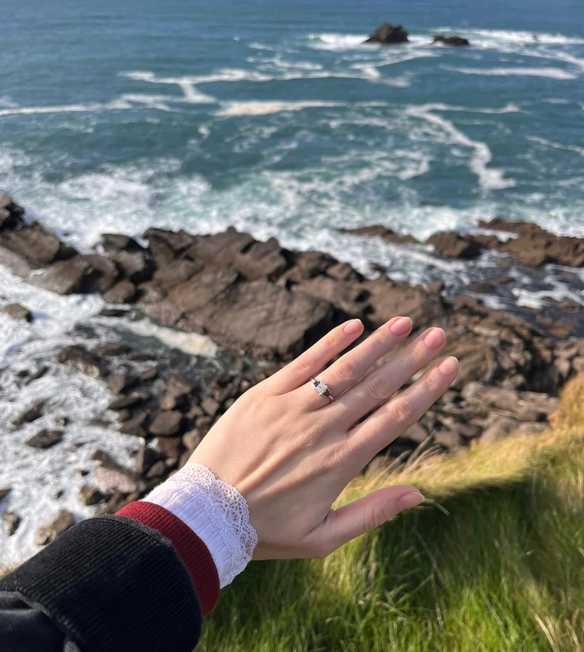 Art Deco five stone engagement ring