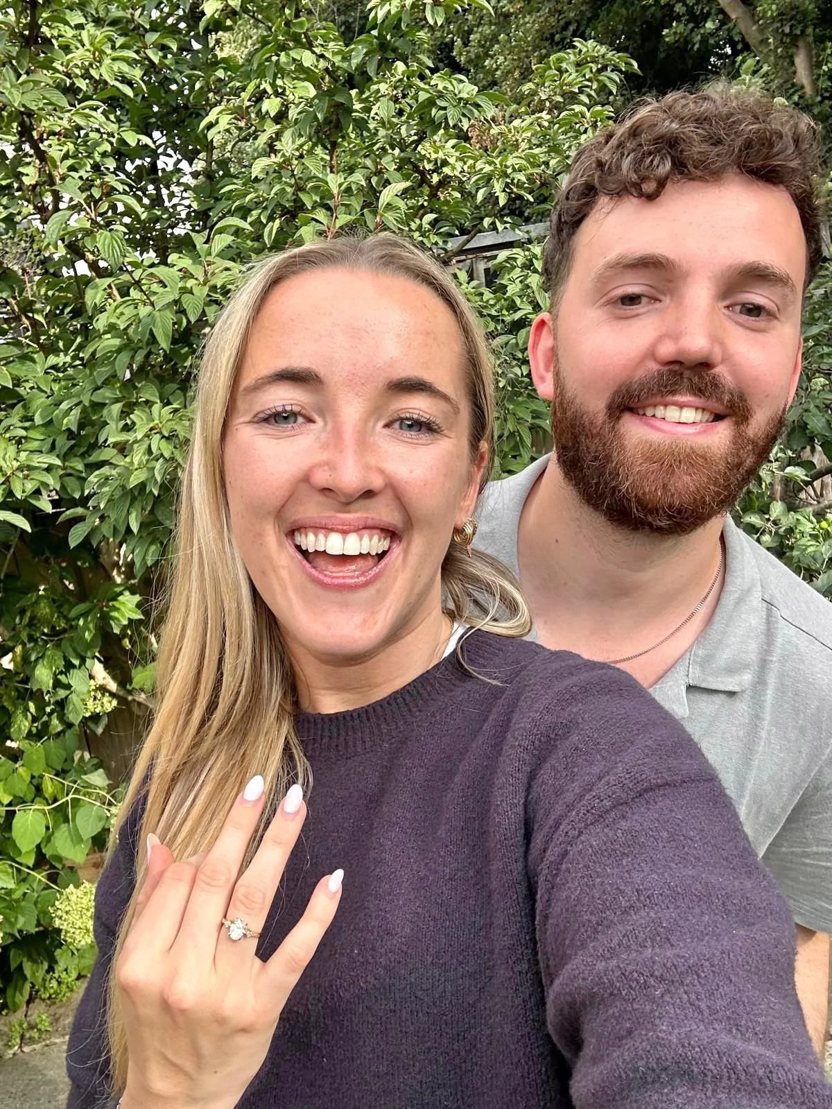 Oval diamond engagement ring pic