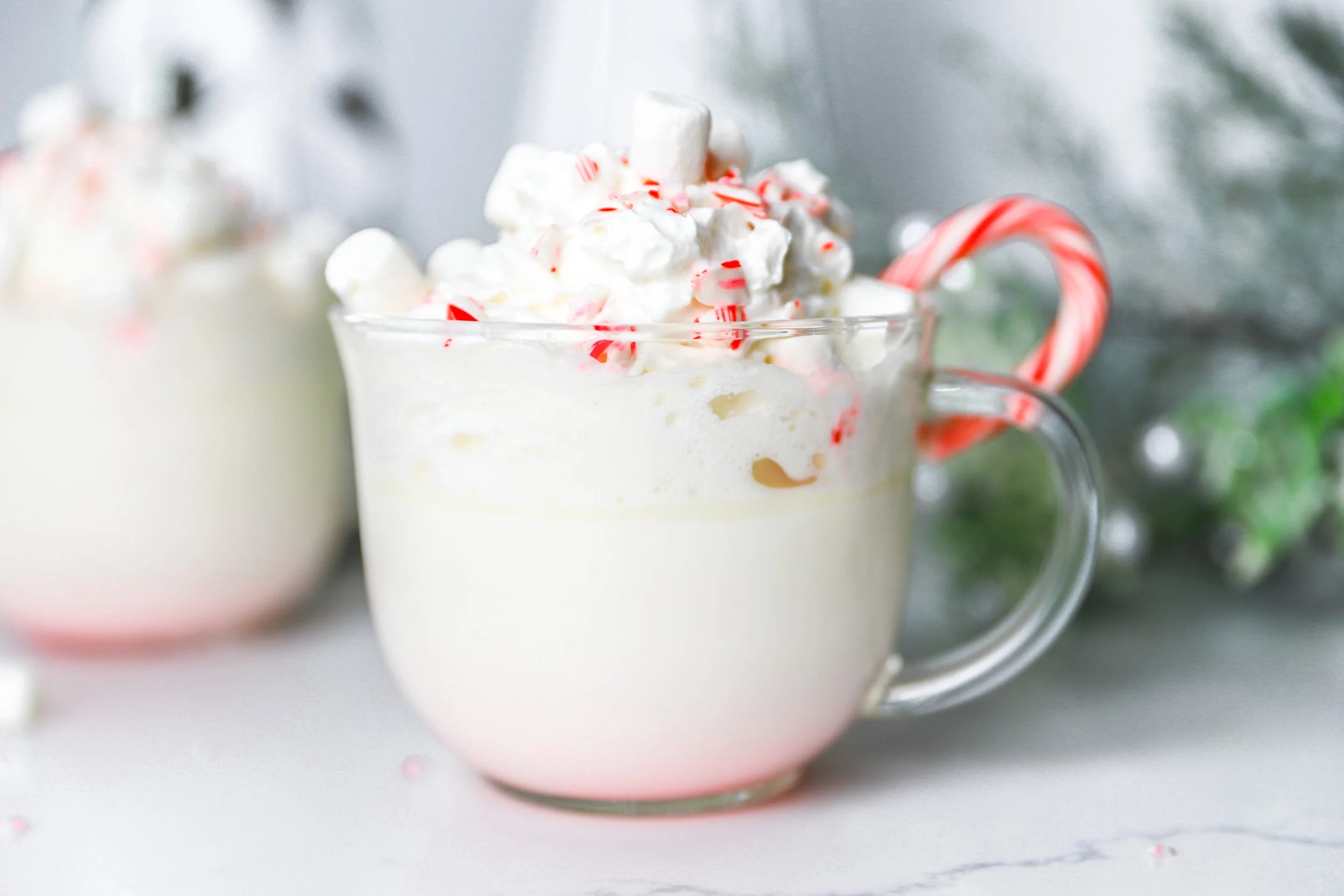 Peppermint White Hot Chocolate (Spiked and Non Spiked Versions) — Mer