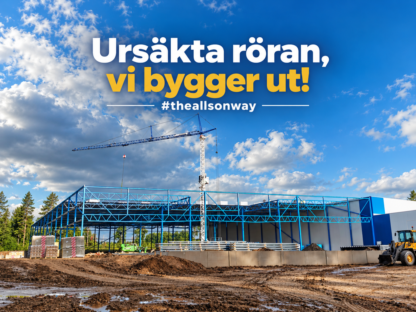 Allson tar nästa steg mot 100 000 pallplatser – bygger ut lagret