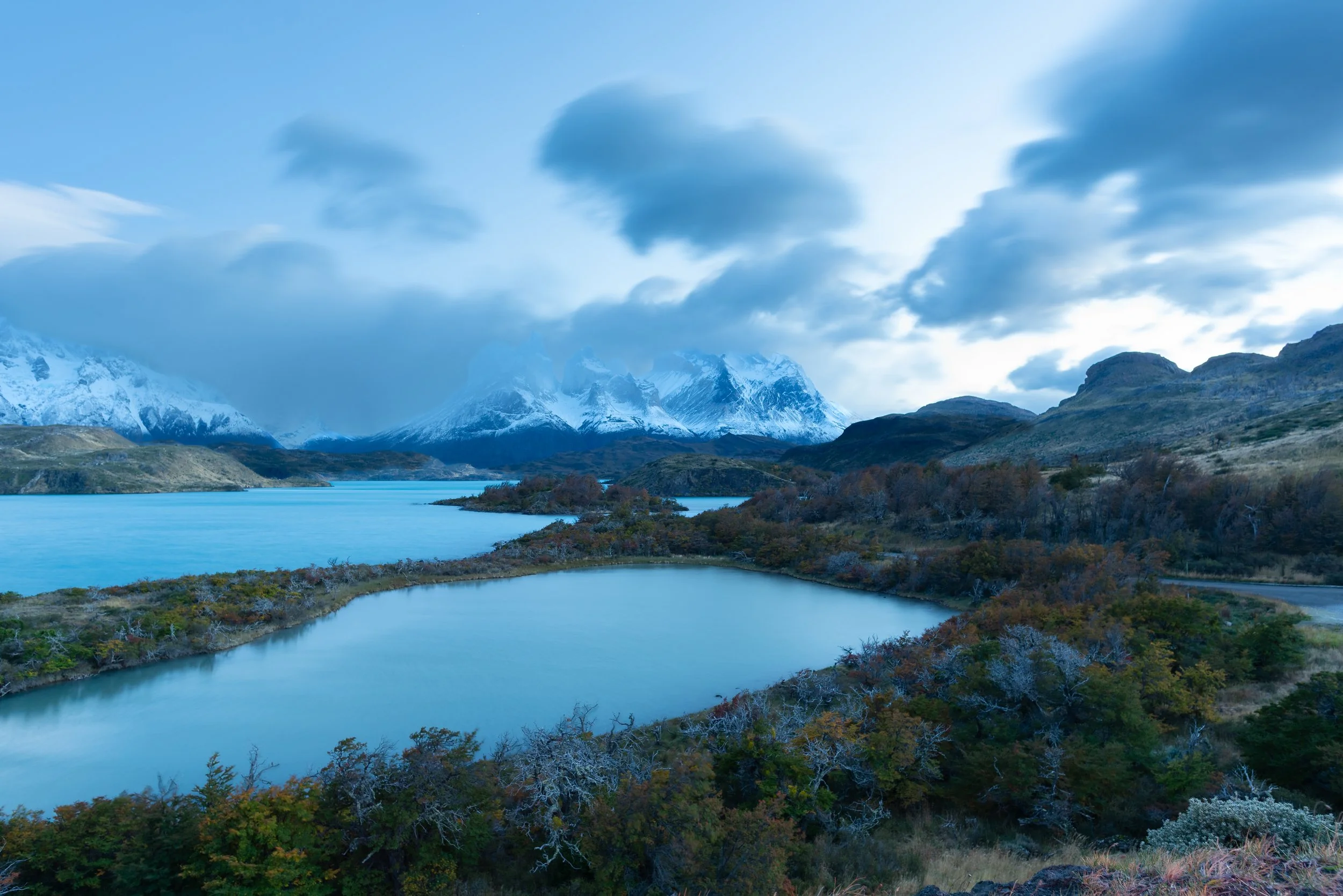 Torres Del Paine just after sunrise