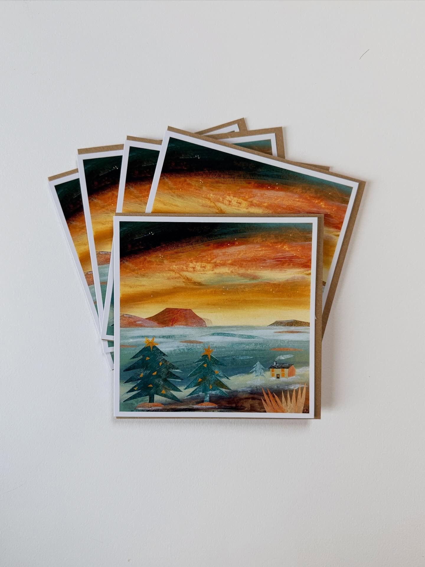 Is it too early to promote Christmas Cards?!
The galleries and shops I supply have been chivvying me along and asking when they will be ready so&hellip;that&rsquo;s my excuse!
If you&rsquo;re one of those extremely organised folks, you will be happy.