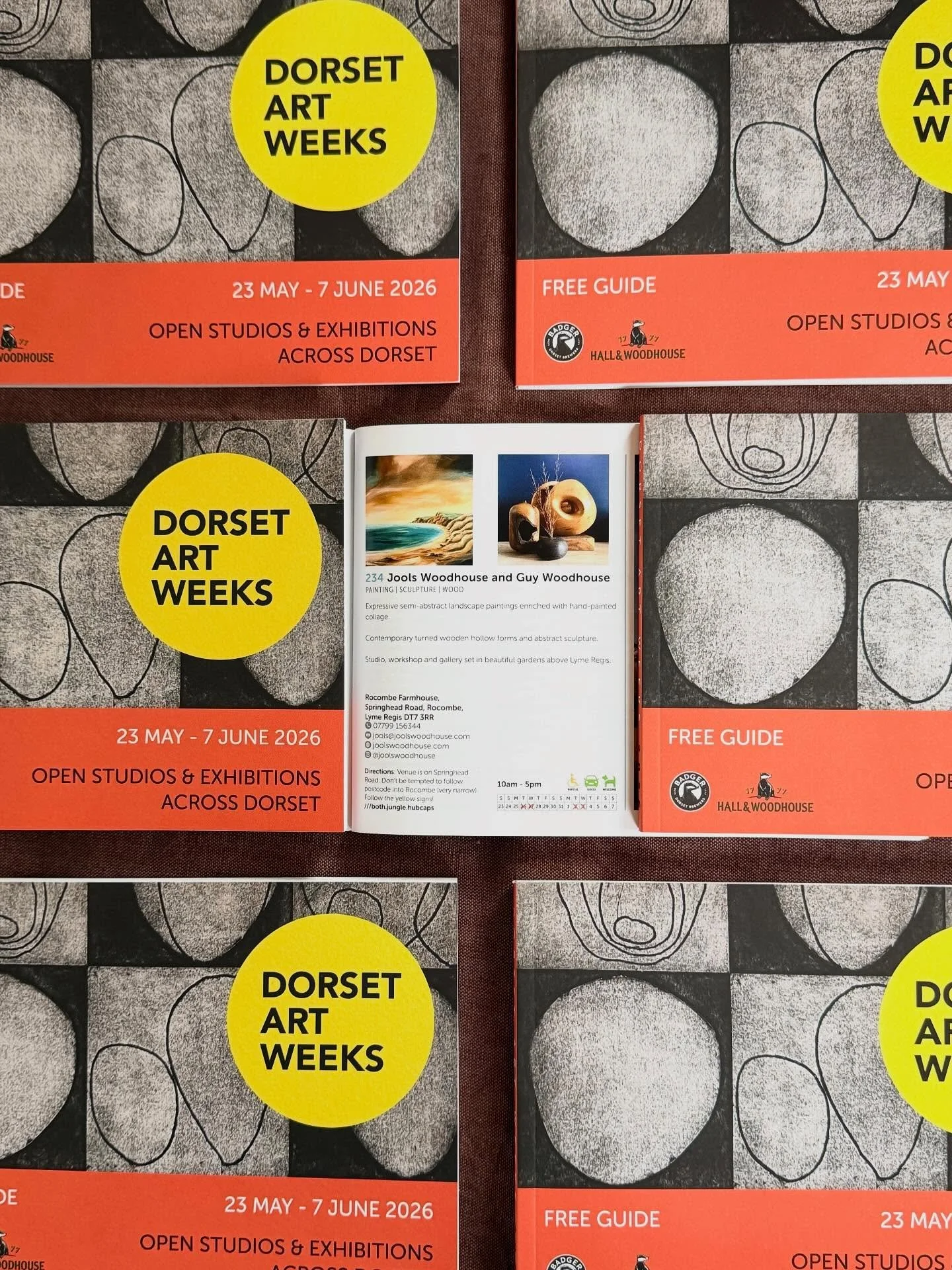 They have arrived! 
The guides for this years upcoming Dorset Art Weeks are looking good!

Time is ticking and there&rsquo;s still so much to do- get yourself a guide and plan your tour of what looks to be a good one with lots of new venues nearby.
W