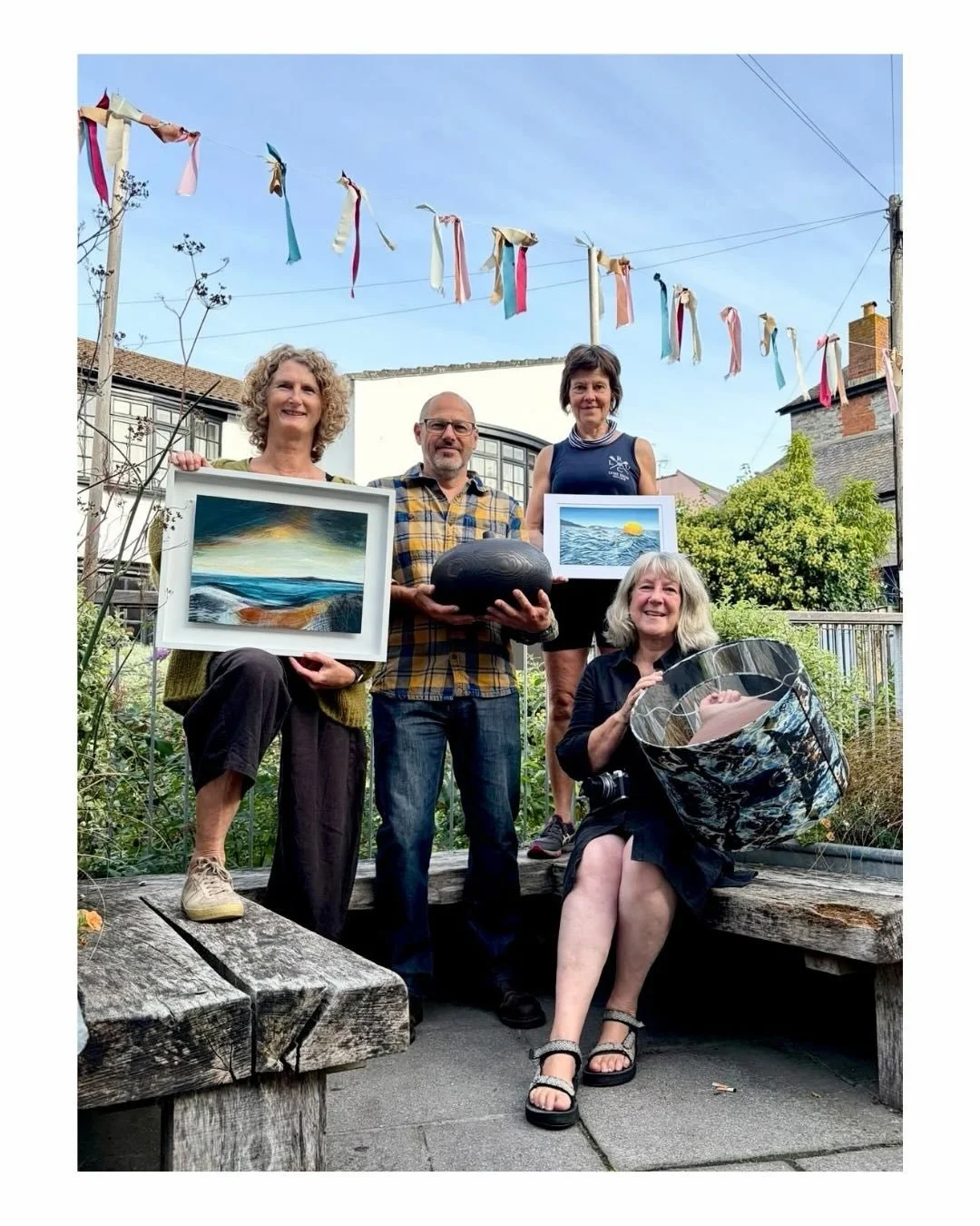 Time to pose for a promotional photo session for our upcoming show at The Malthouse Gallery in Lyme Regis next month.
I&rsquo;m excited to be showing alongside @photostofabric @alisonbowskill and @guywoodhousedesign 

If you&rsquo;re nearby add the d