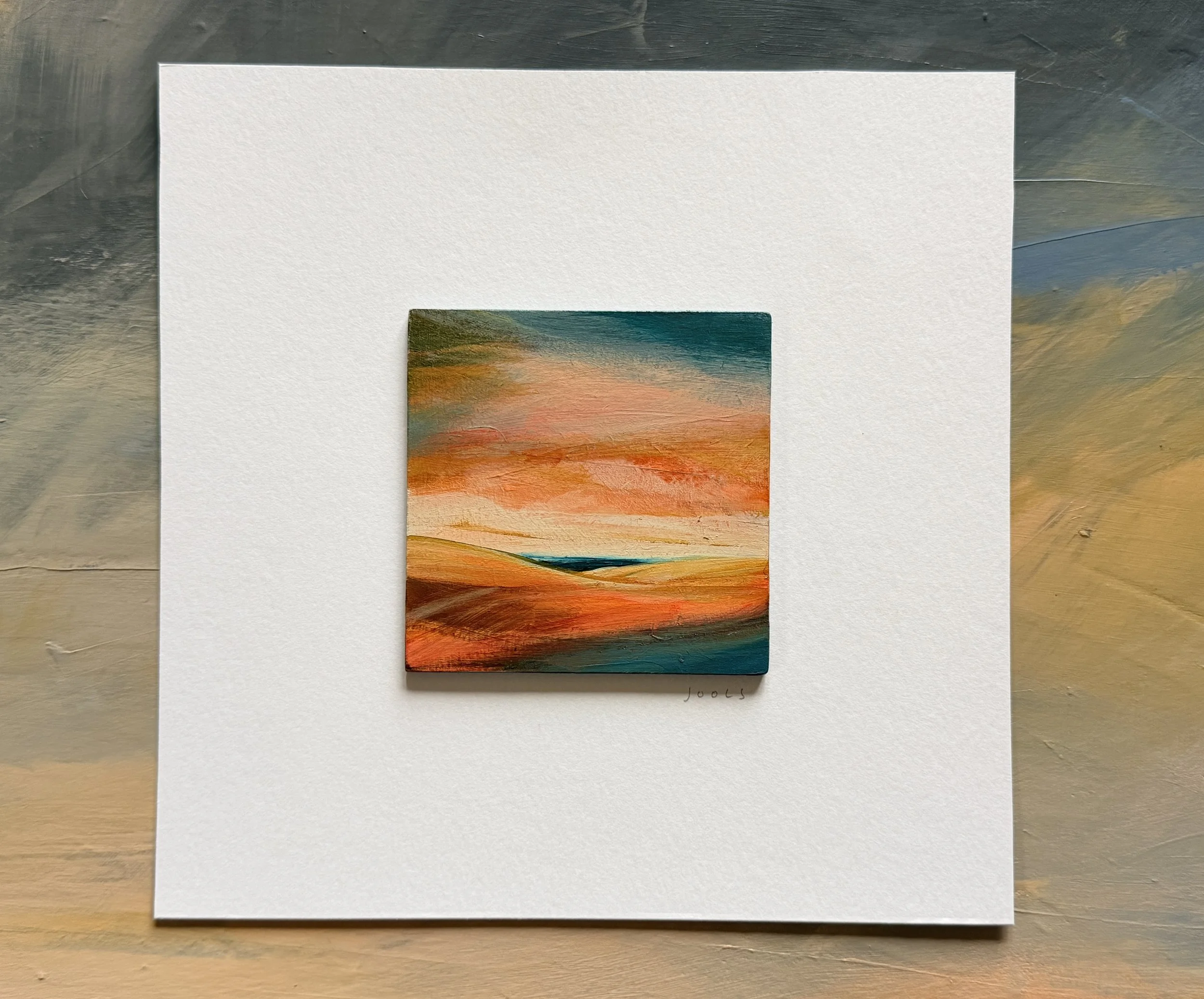Tiny painting 'Days End 5'