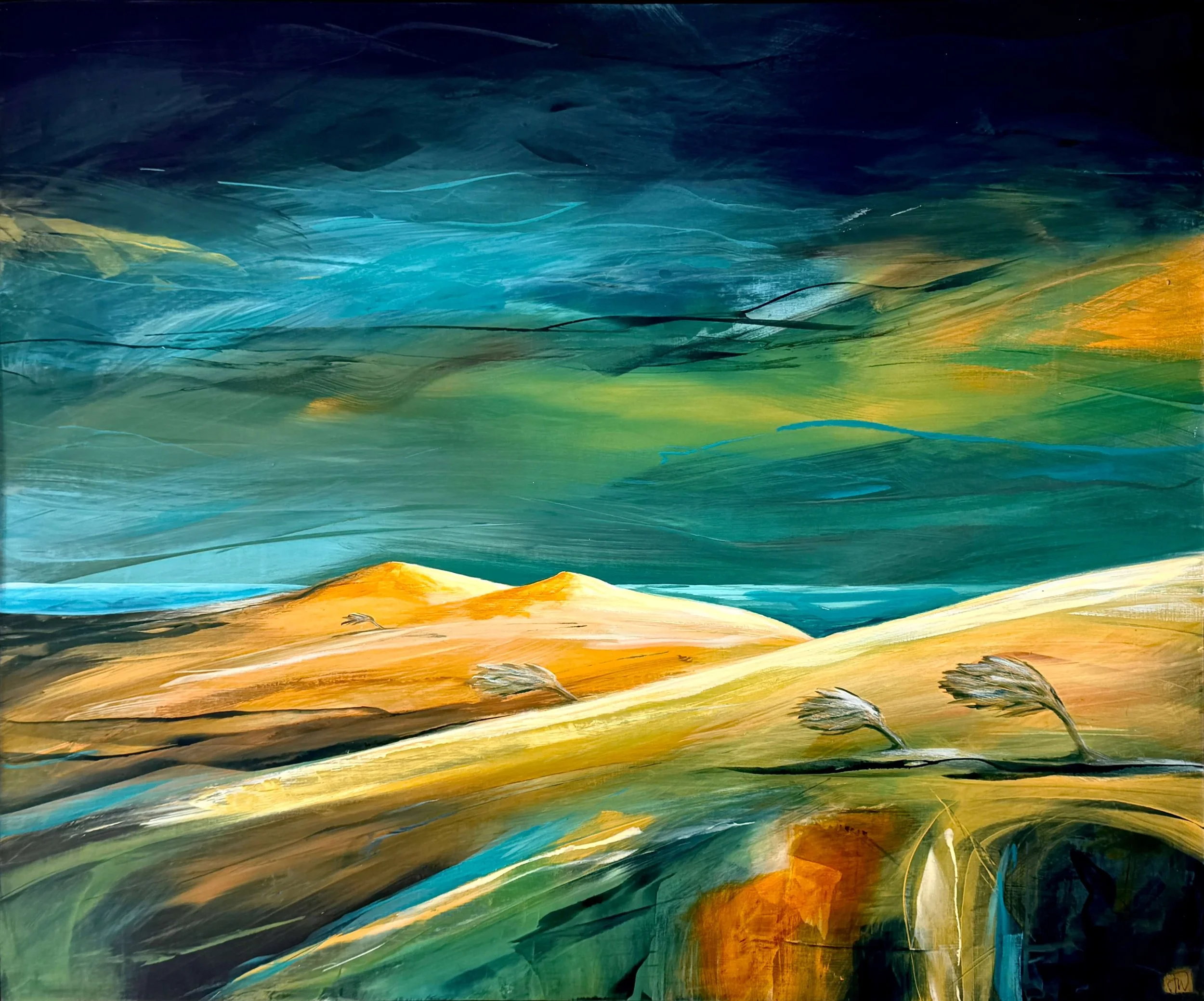 Holding Fast in The Storm: Landscape Painting