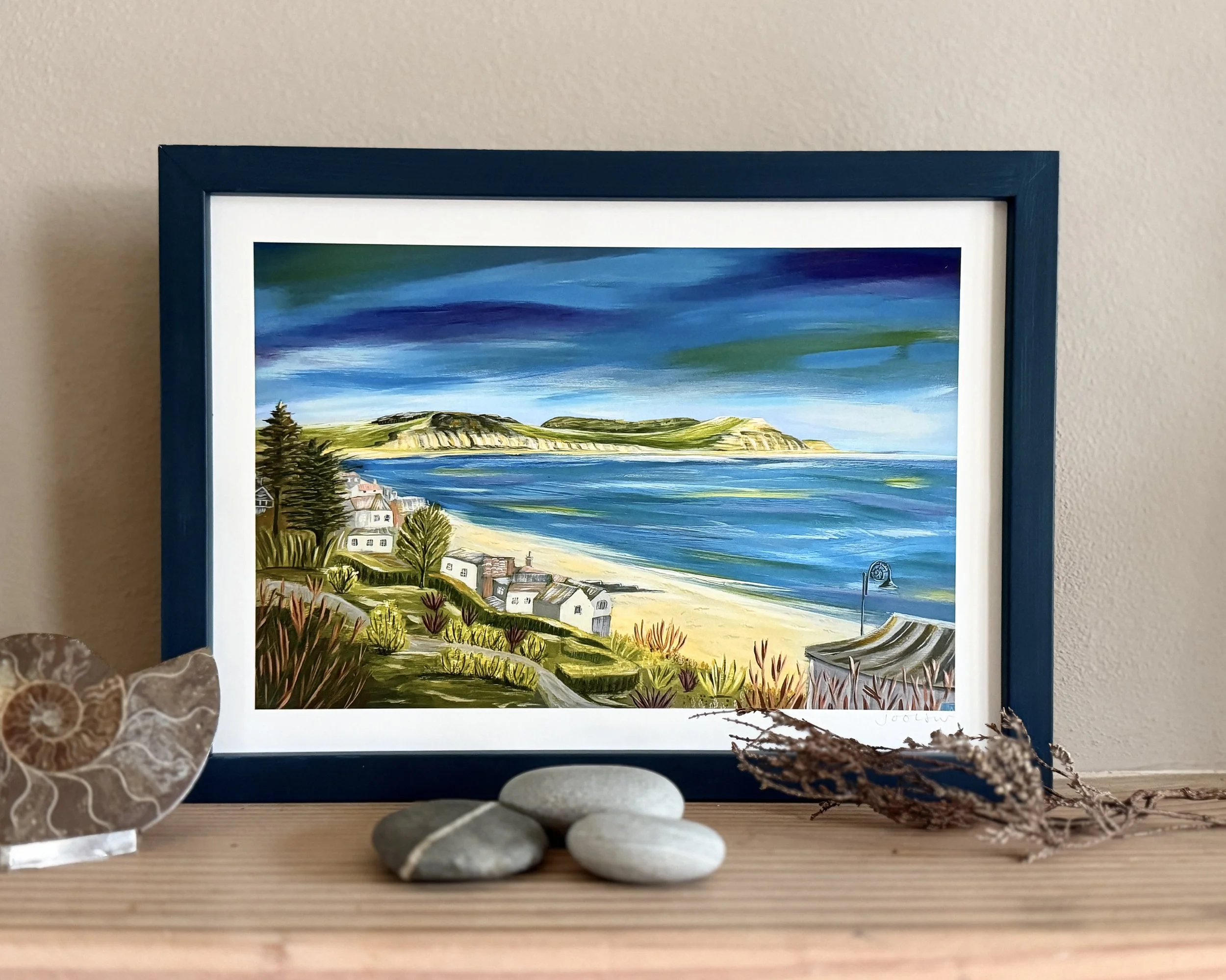 A4 Signed Print 'Langmoor Gardens, Lyme Regis'