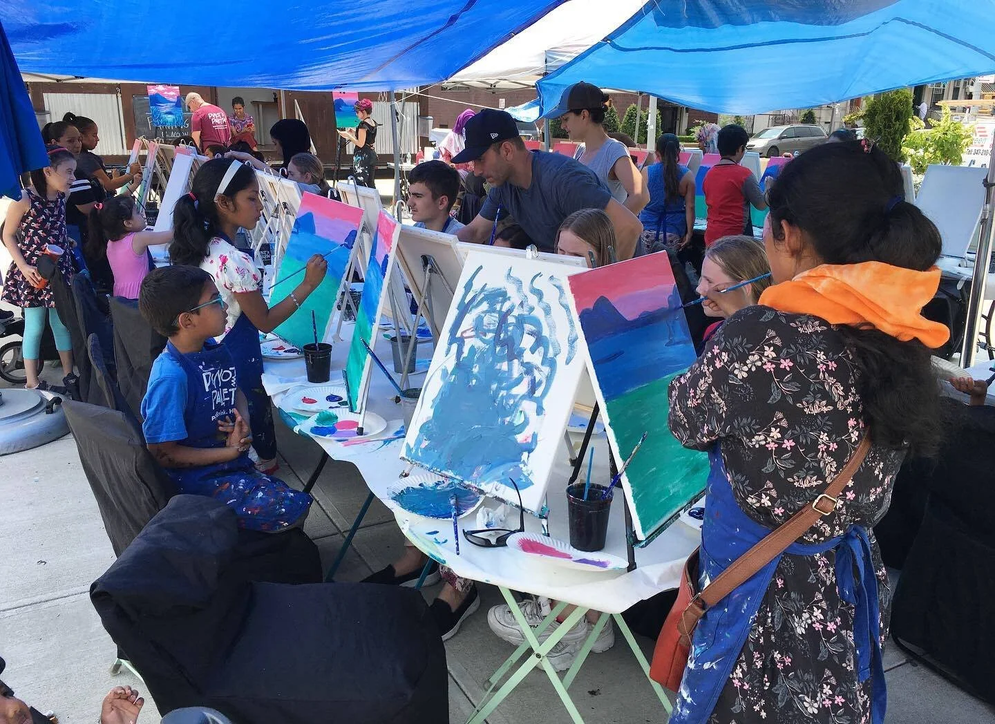 June 2019 Paint Along with instructors from Pinot’s Palette!