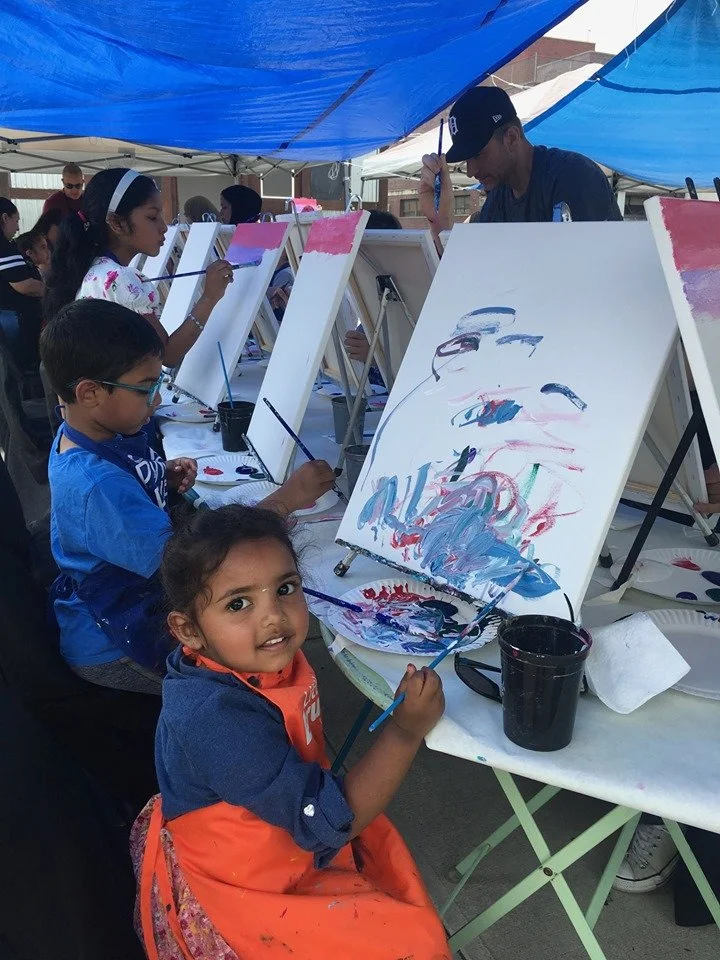 June 2019 Paint Along with instructors from Pinot’s Palette!