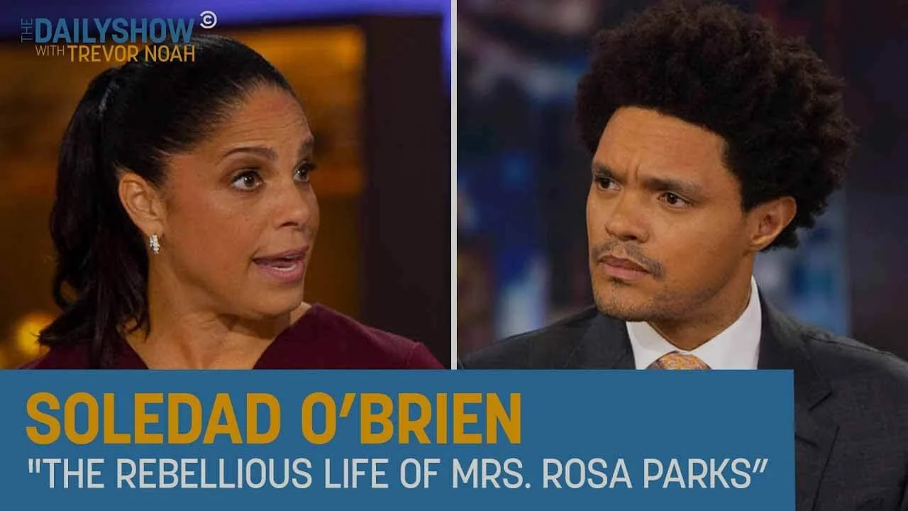 Soledad O'Brien and Trevor Noah for The Daily Show