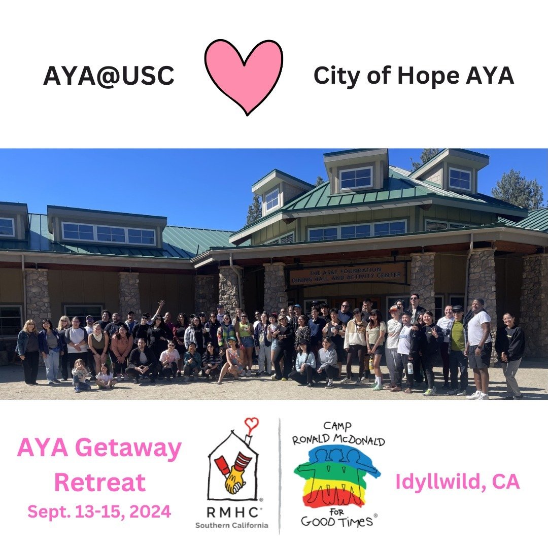 No one should go through cancer alone! Young adults from AYA@USC and the City of Hope AYA Program held hands together and celebrated their connection and friendship at Camp Ronald McDonald on Sep 13-15! #aya #retreat #ayaretreat #ayacommunity