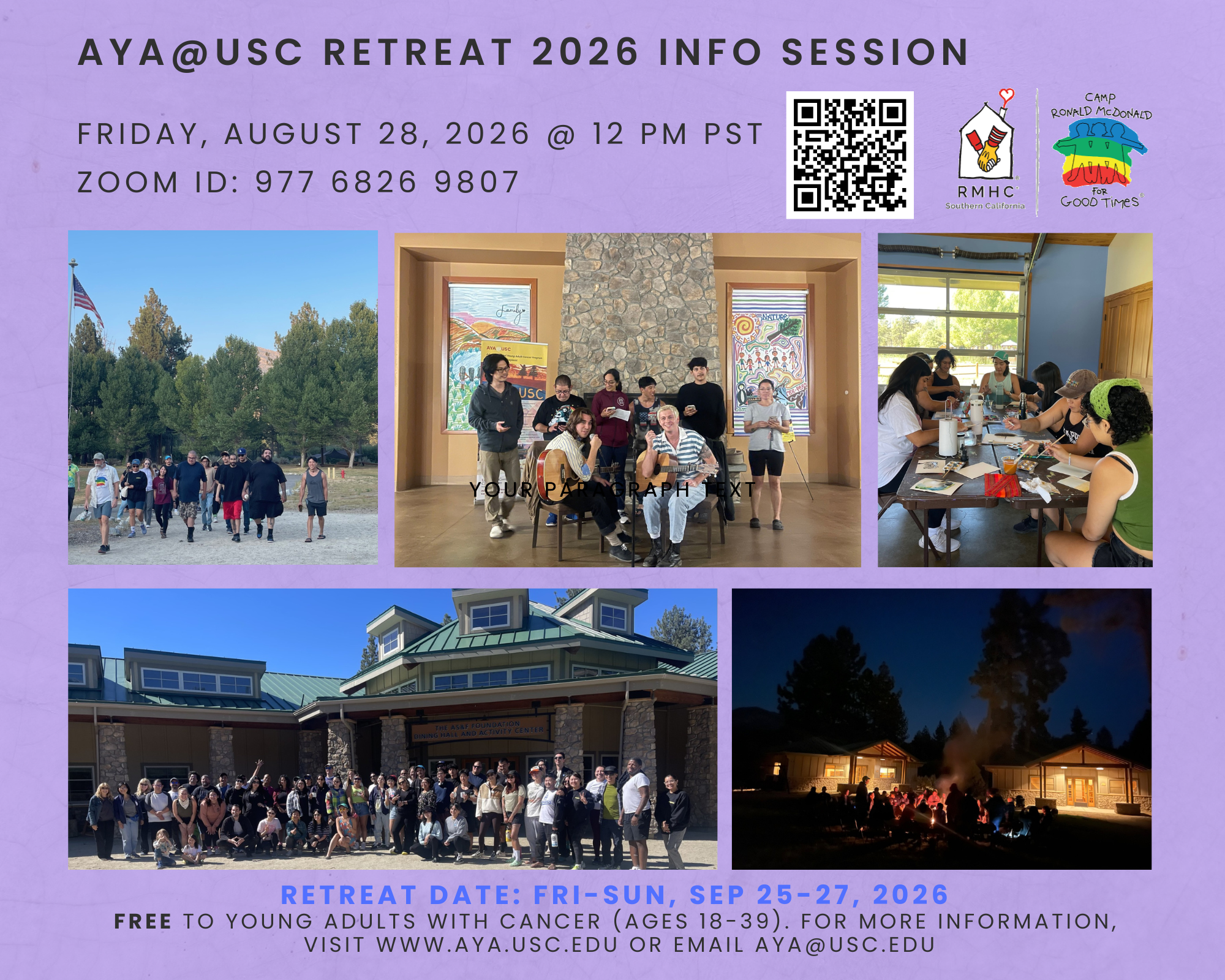 2026 AYA Retreat Info Session