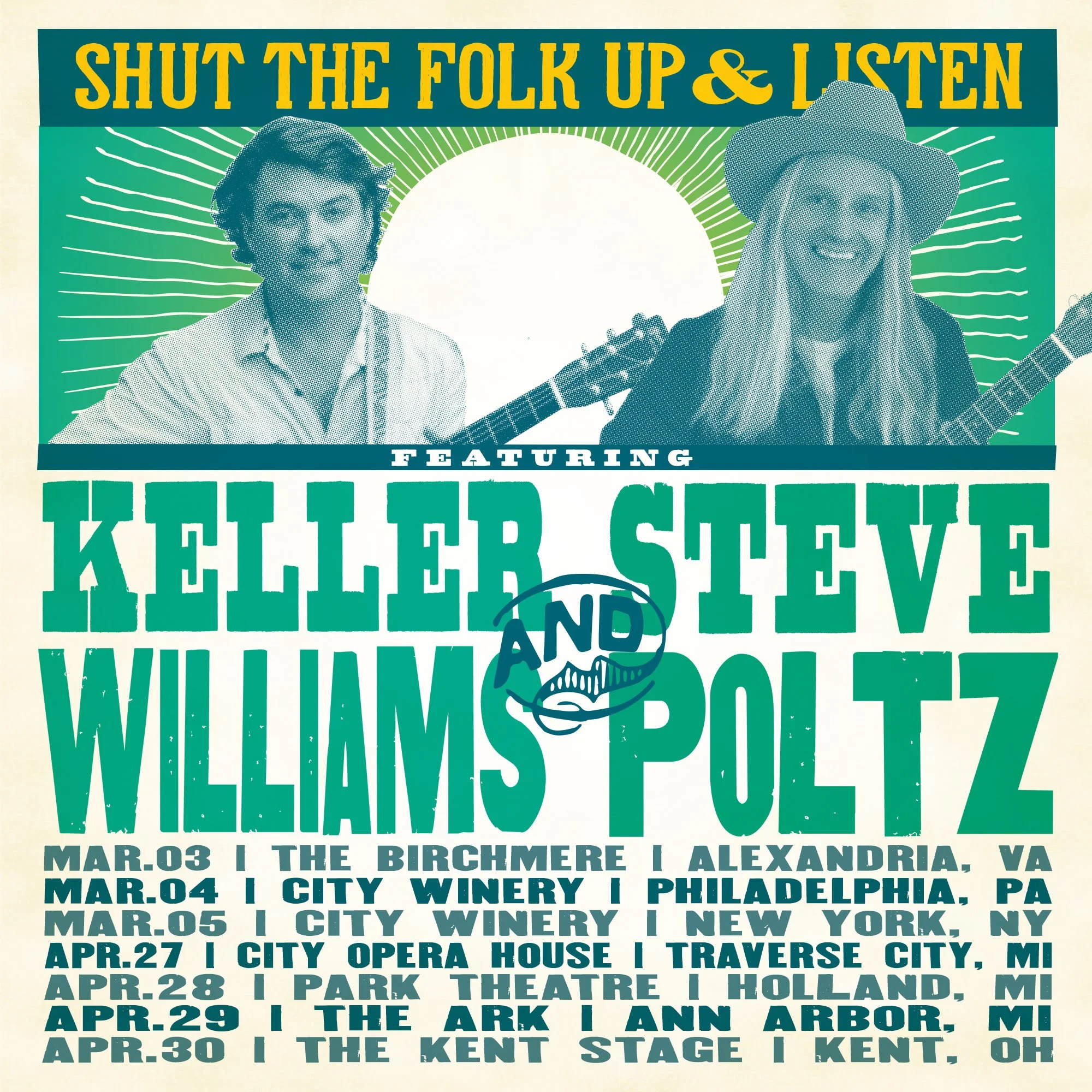Shut the Folk Up and Listen Returns w/Keller + Steve Poltz!