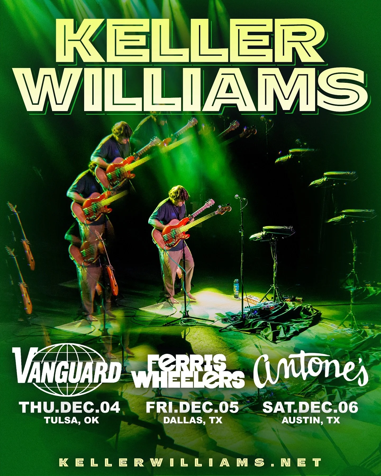 📣 TEXAS + OKLAHOMA coming up quick! 🤔Let Keller know what you want to hear in comments ⬇️

Thursday 12/4 @vanguardtulsa Tulsa 
Friday 12/5 @ferriswheelers Dallas
Saturday 12/6 @antonesnightclub Austin