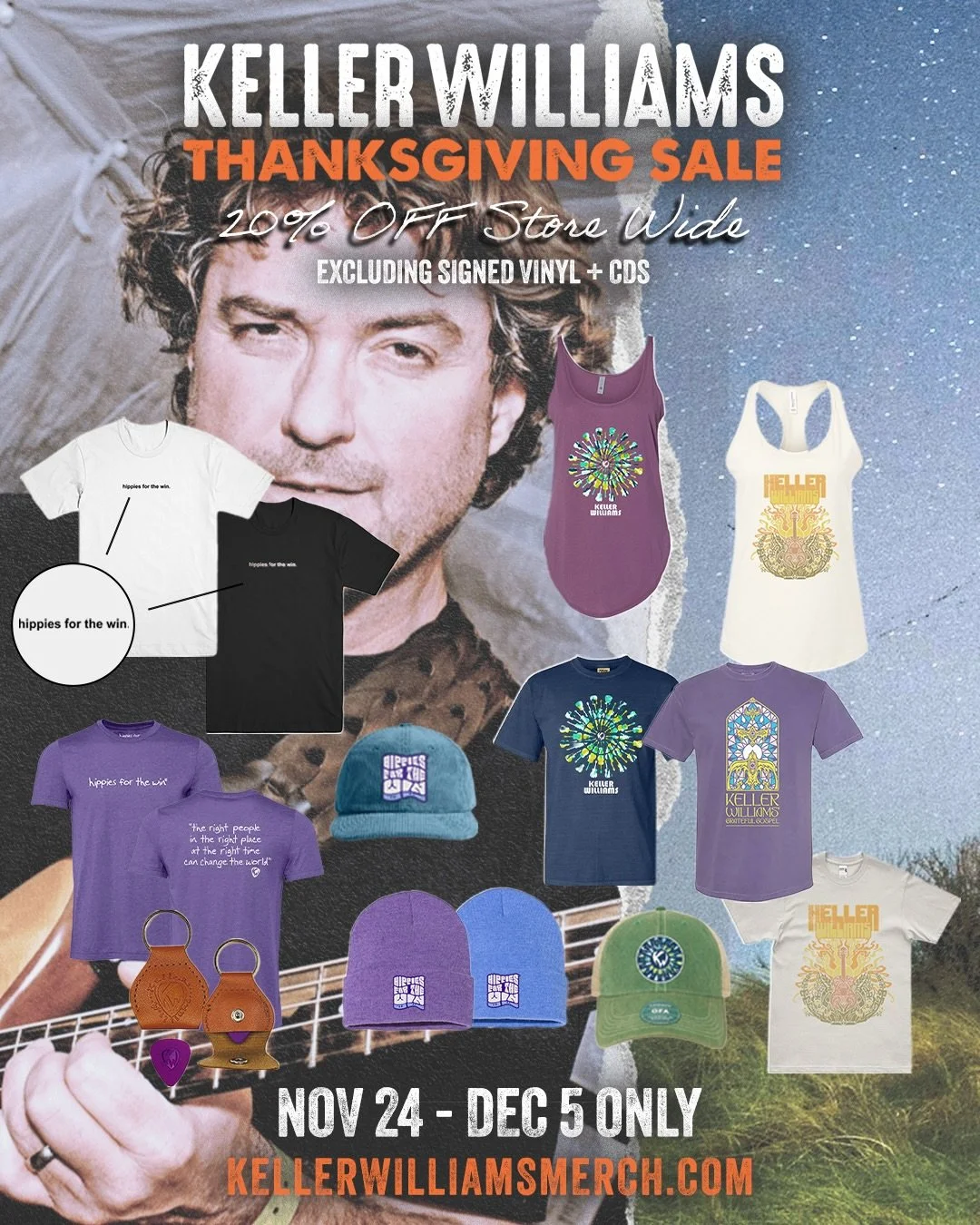 📣 LAST CALL on 20% off merch sale! Ends TONIGHT! 

*Discount taken at check out 
Excludes signed vinyl + cds