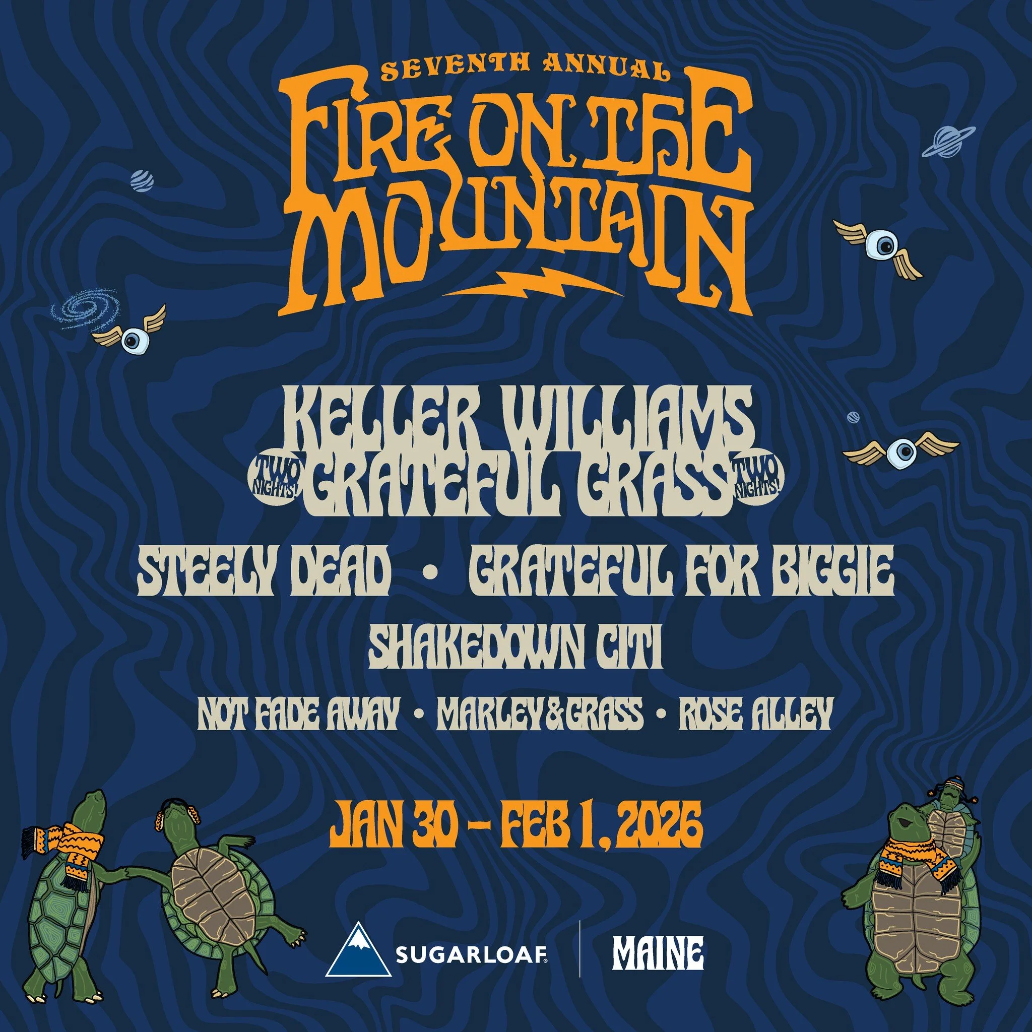 ❄️ MAINE! 🏂 Headed your way in just a few weeks! Sugarloaf Mountain Fire on the Mountain weekend Jan 30-Feb 1st in Carrabassett Maine!
2 nights of #kellerwilliamsgratefulgrass 
⛷️ https://www.sugarloaf.com/events/fire-on-the-mountain