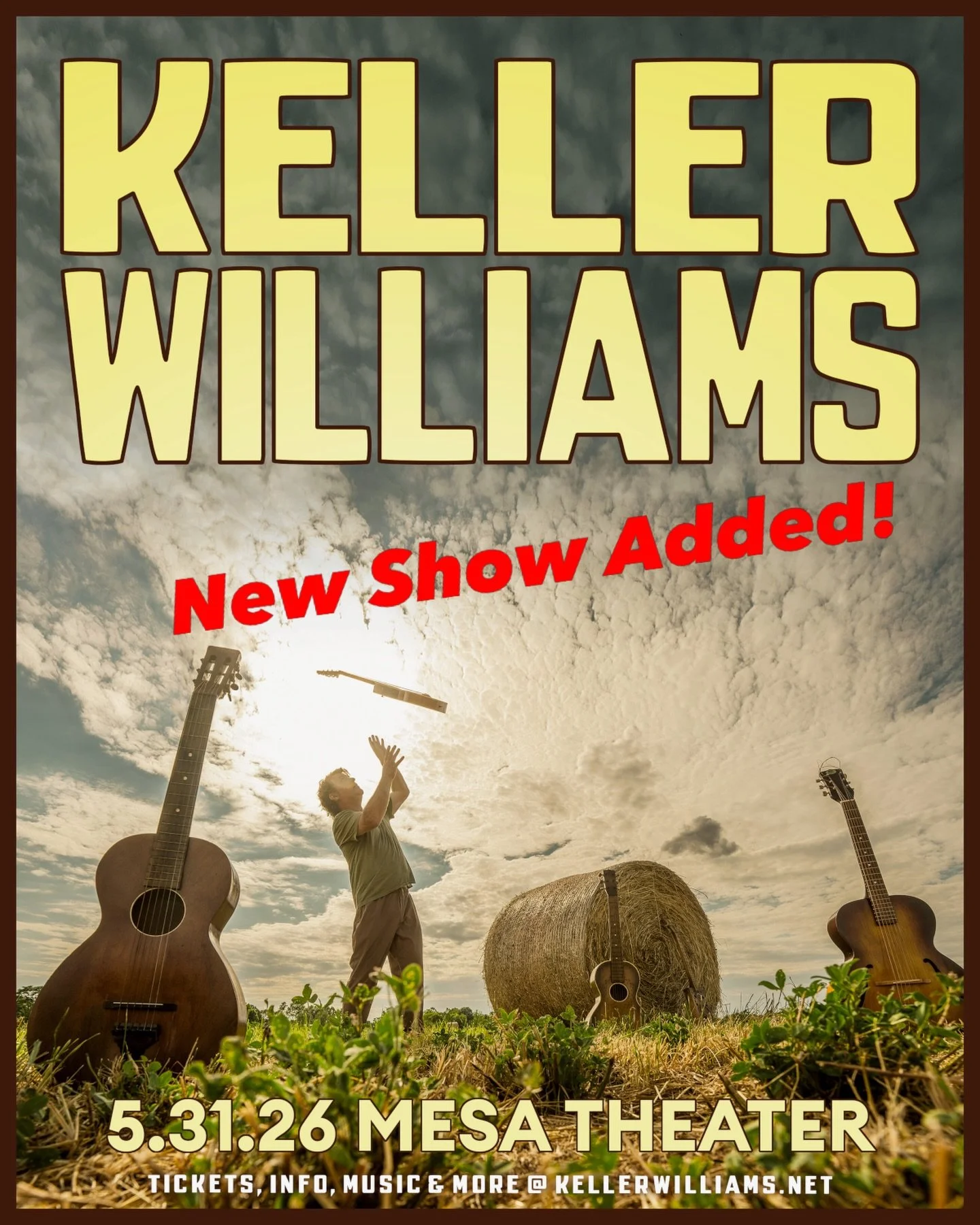 📣 NEW SOLO SHOW added in Grand Junction, Colorado at @mesa_theater 

💥Sunday, May 31st! 

🎟️ On sale Friday 3/20 at 10 am MT