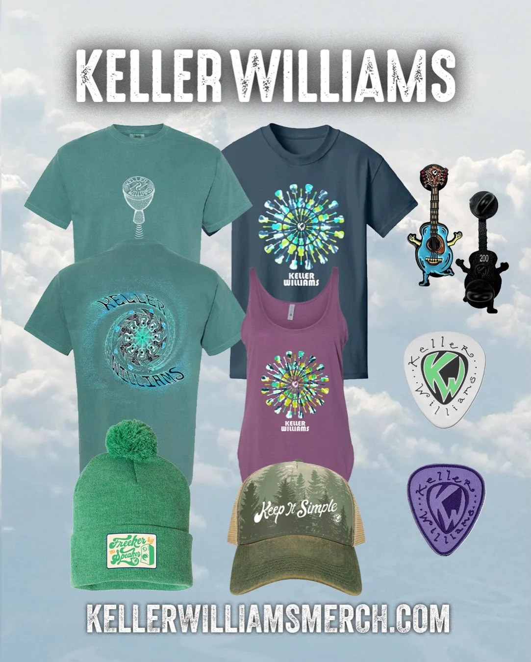 🏷️ 20% off merch NOW through Labor Day!

🎶 Grass vinyl back in stock
👶🏻 New Kids Mandala shirts 
👕 Few custom made tie dyes back in stock in Small + Medium&rsquo;s with 2 large left😳 

🛍️ https://kellerwilliamsmerch.com/

 🧹Help clean out the