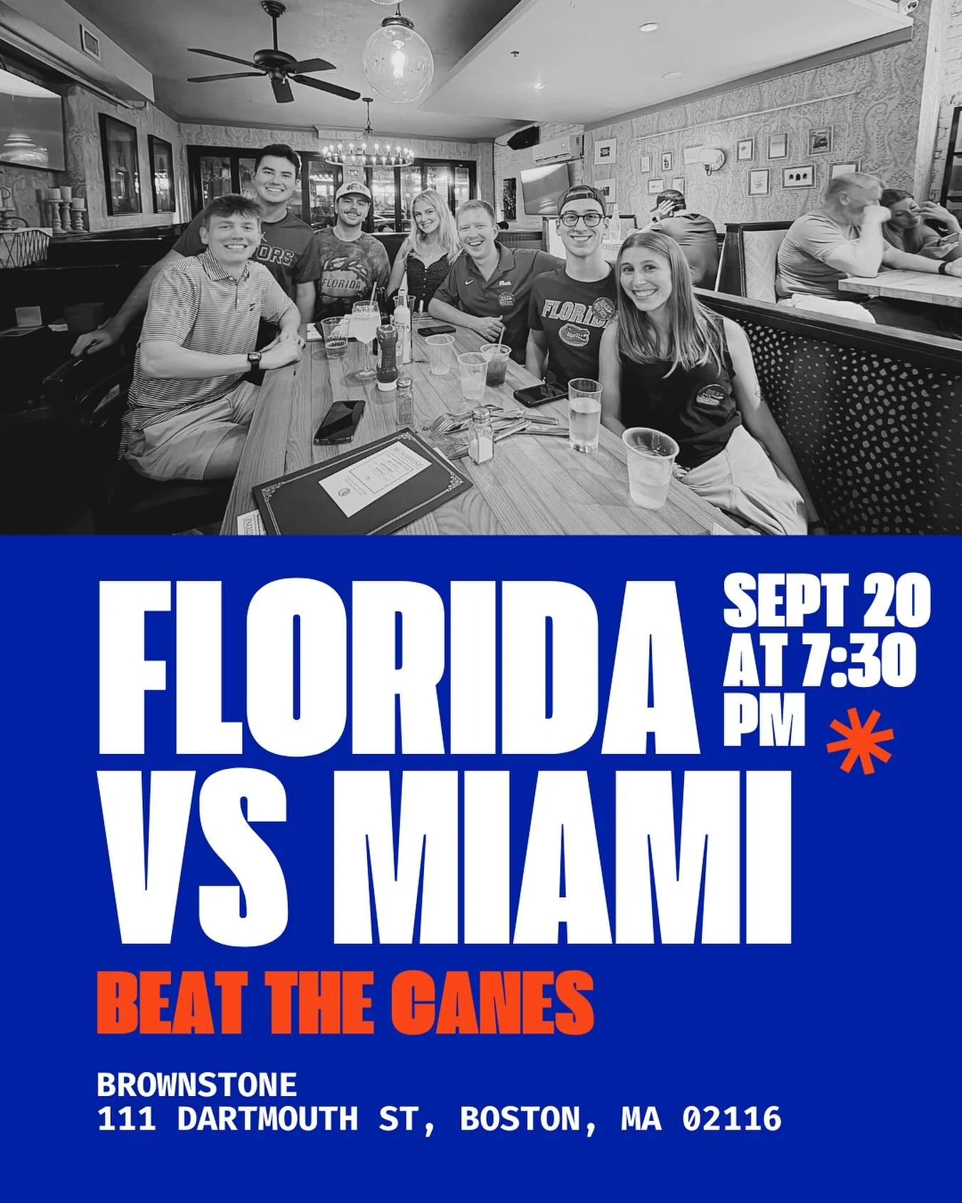 CALLING ALL GATORS!!! 📣📣📣
Join the New England Gator Club this Saturday at @brownstoneboston to watch @gatorsfb take on UMiami #BeatTheCanes
#ufalumni #floridaalumni #uflorida #gatoralumni #bostongators #newenglandgators #gogators